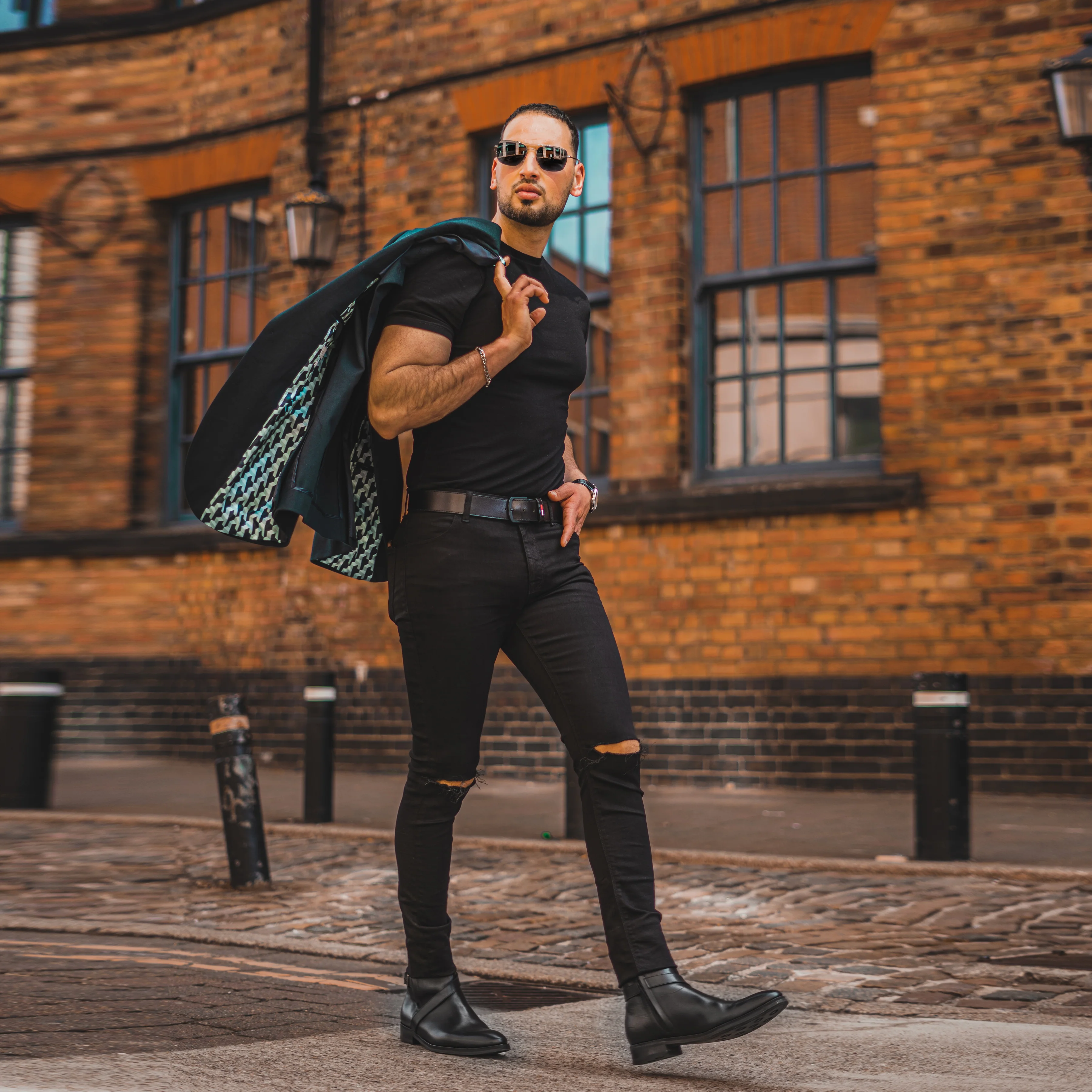 Xanthi - Men's Black Calf Leather Jodhpur Boot - Image 4