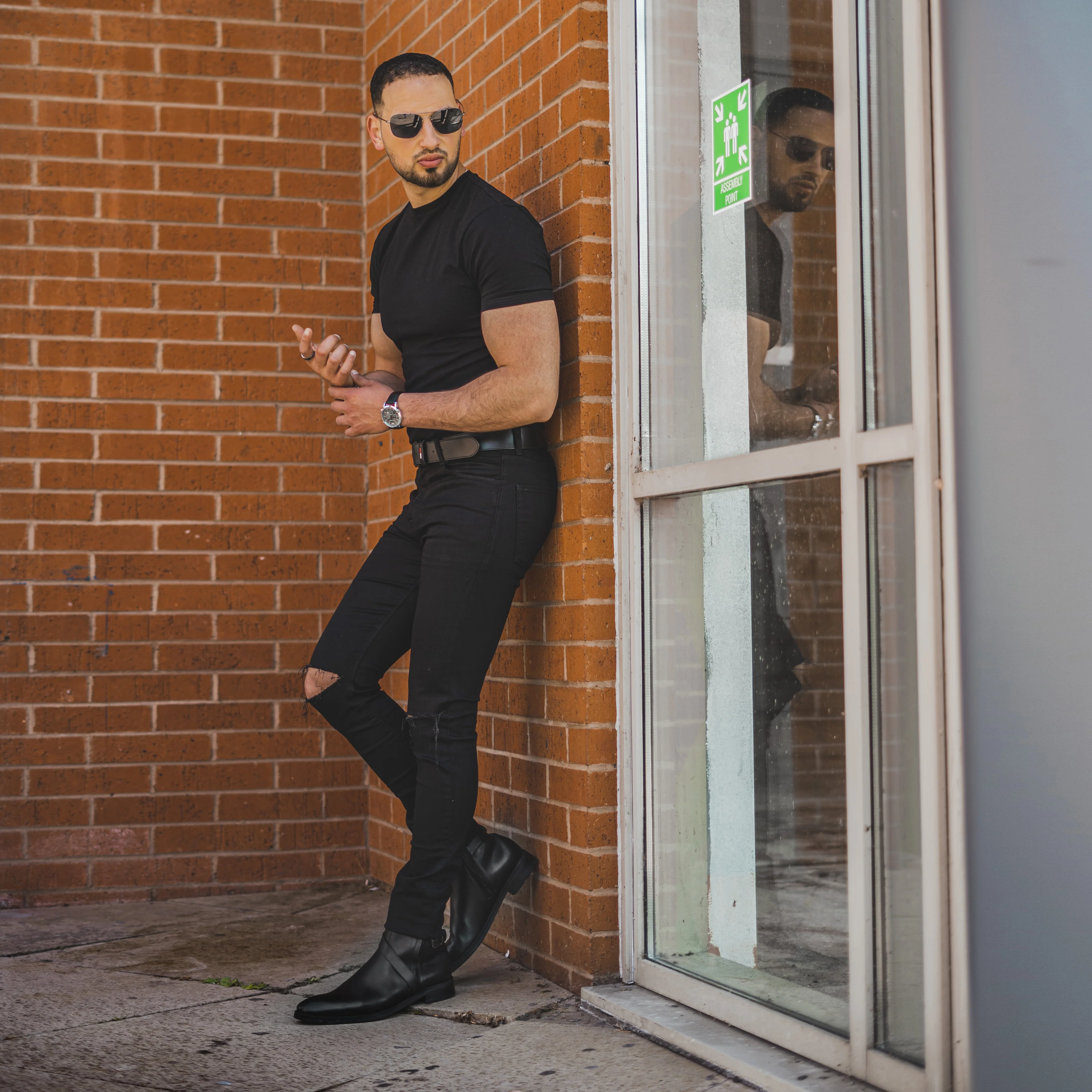 Xanthi - Men's Black Calf Leather Jodhpur Boot - Image 5