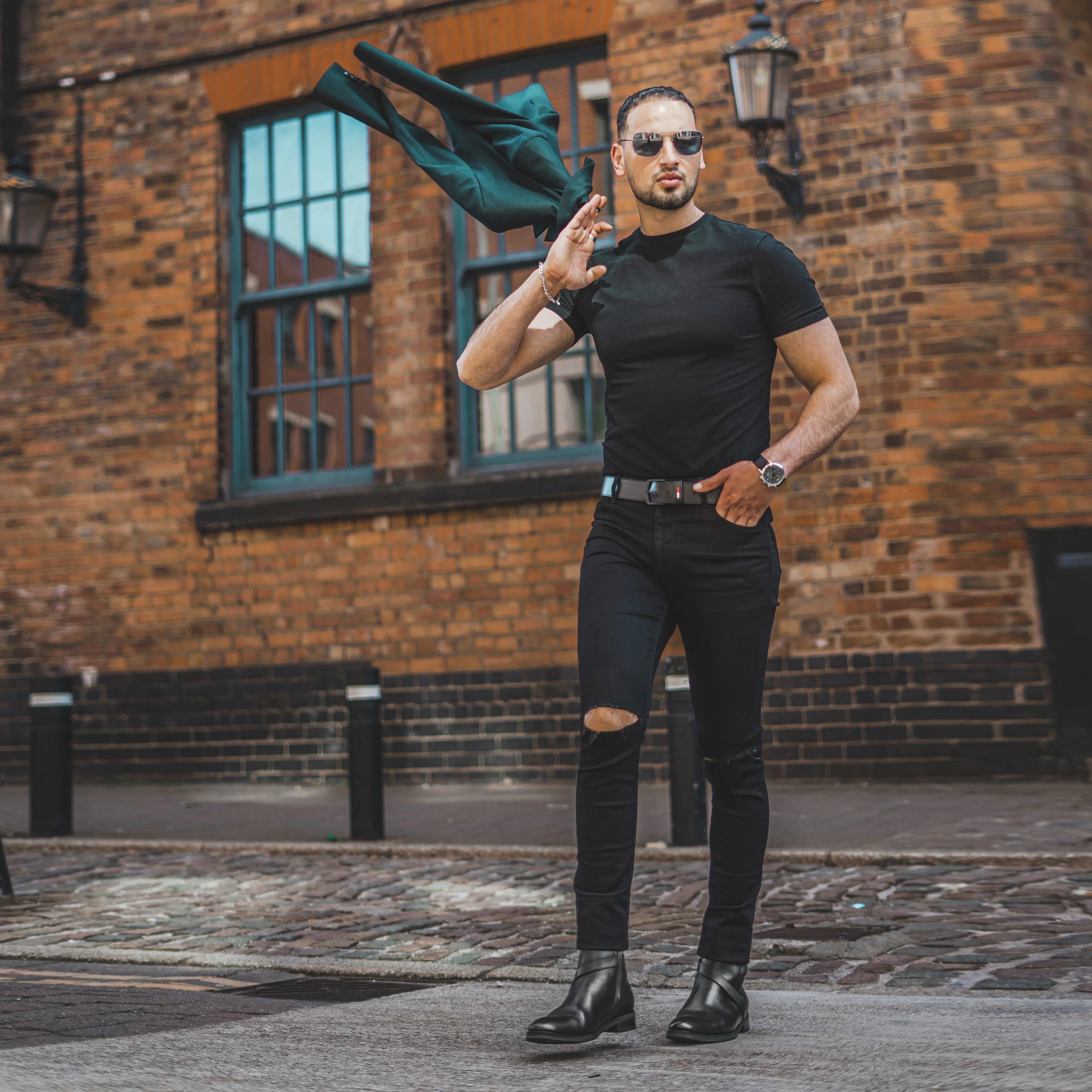 Xanthi - Men's Black Calf Leather Jodhpur Boot - Image 6