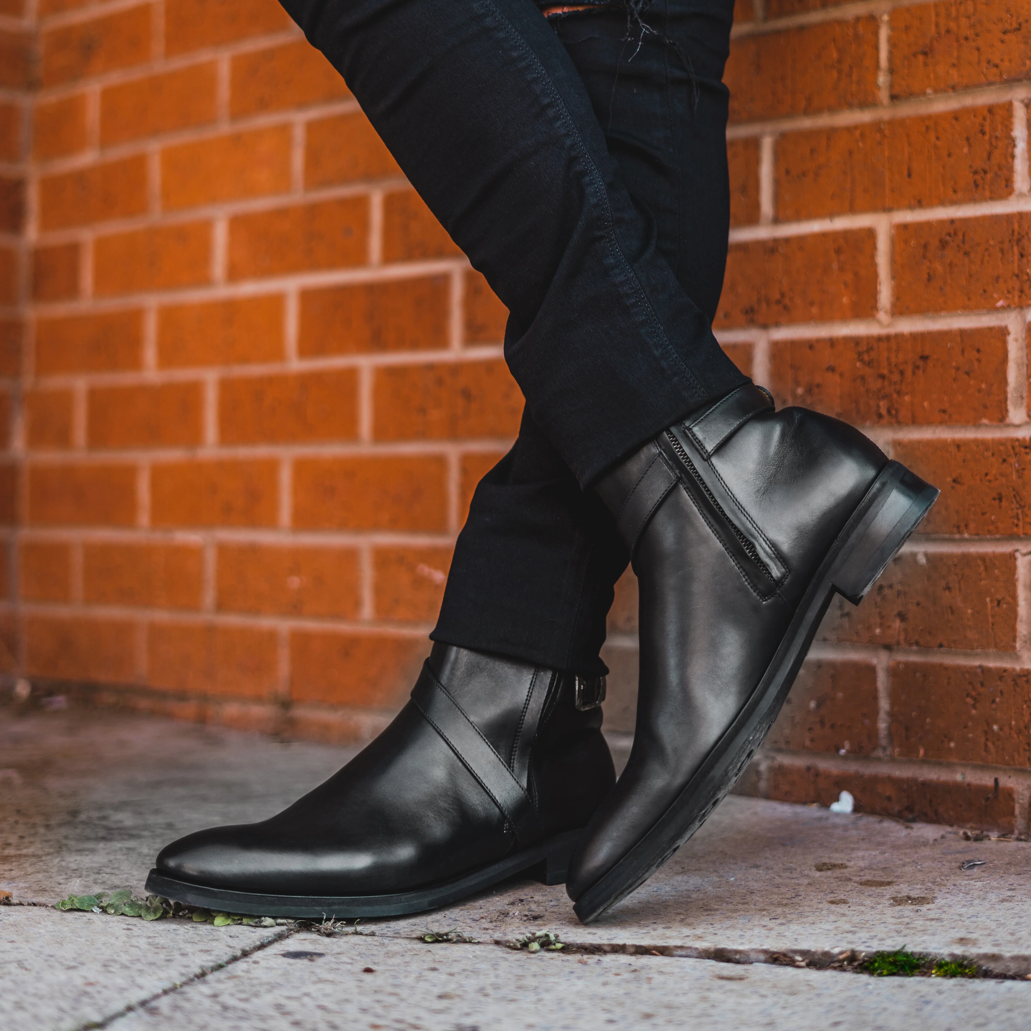 Xanthi - Men's Black Calf Leather Jodhpur Boot - Image 7