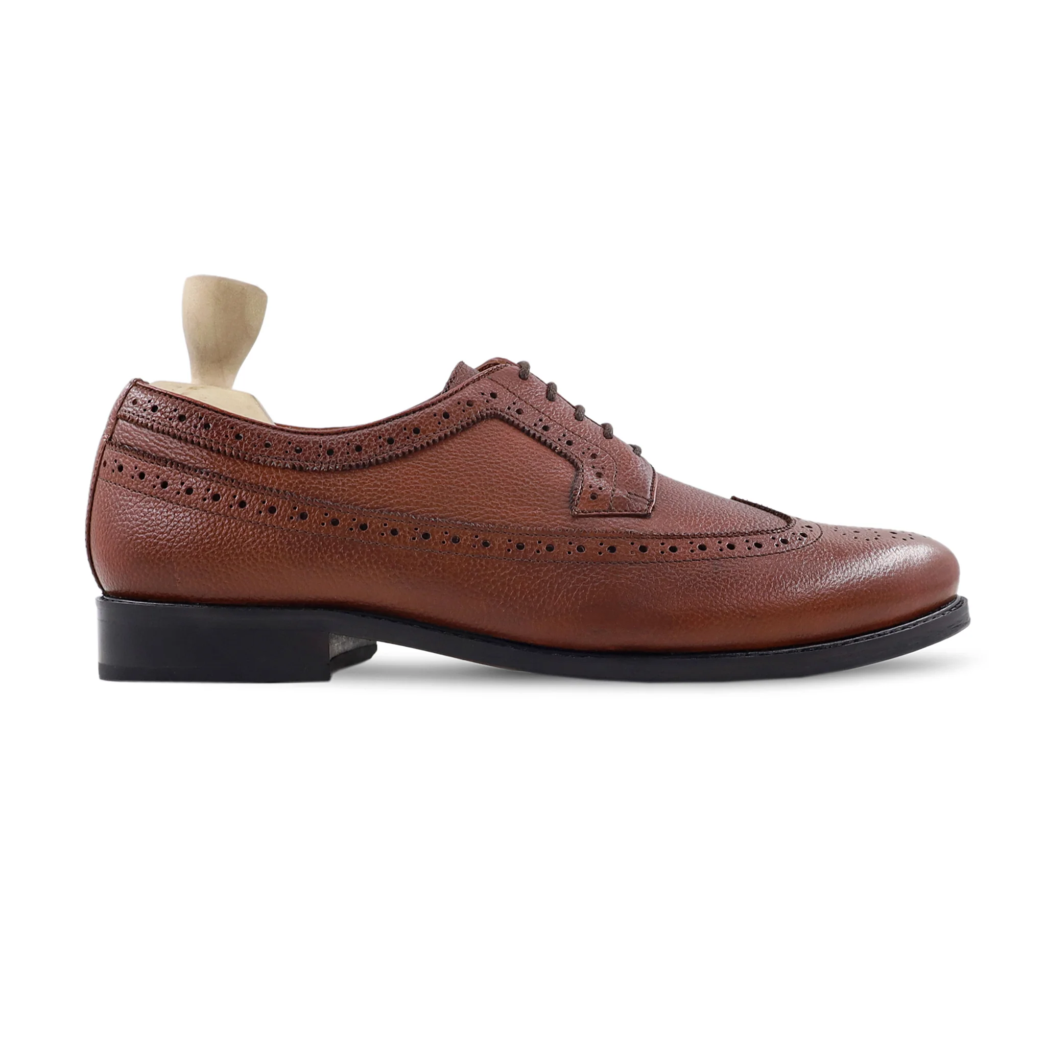 Kaiya - Men's Oxblood Pebble Grain Leather Derby Shoe - Image 2