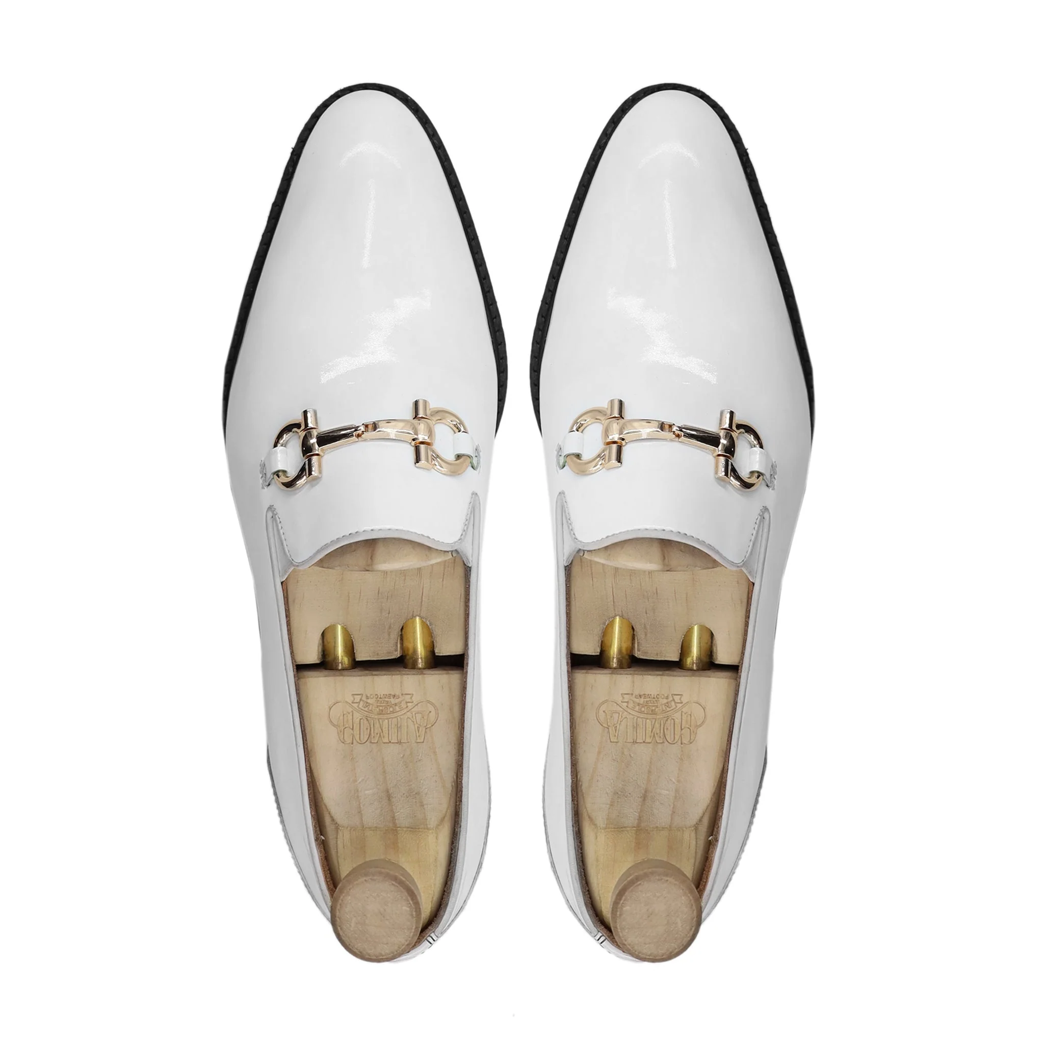 Kal - Men's White Patent Leather Loafer - Image 3