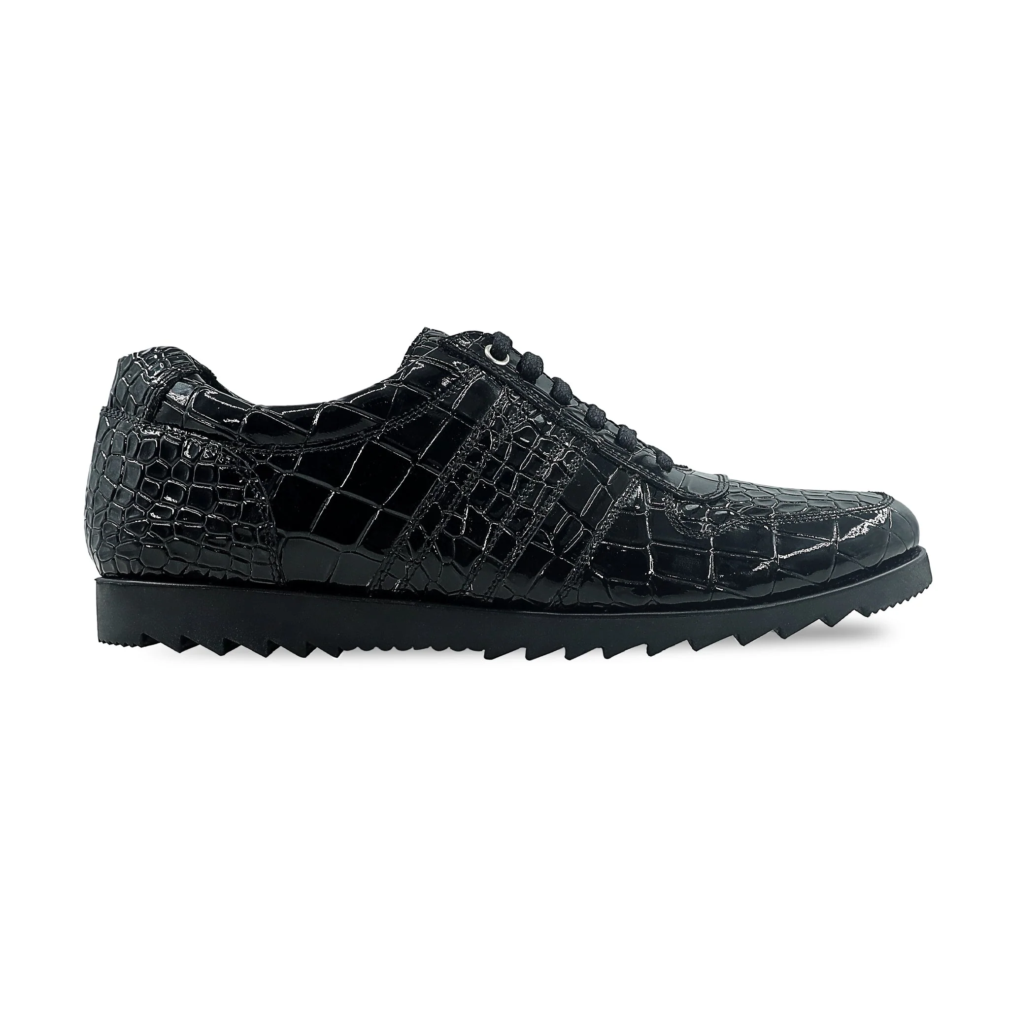 Langfoss - Men's Black Patent Leather Jogger - Image 2