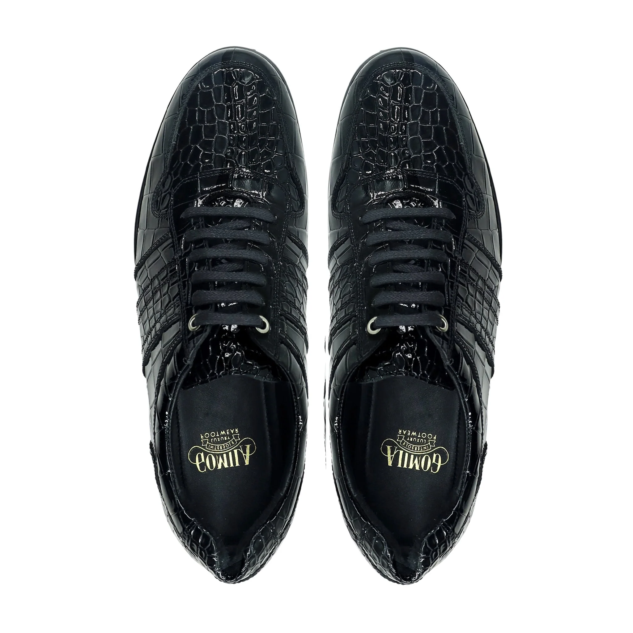 Langfoss - Men's Black Patent Leather Jogger - Image 3