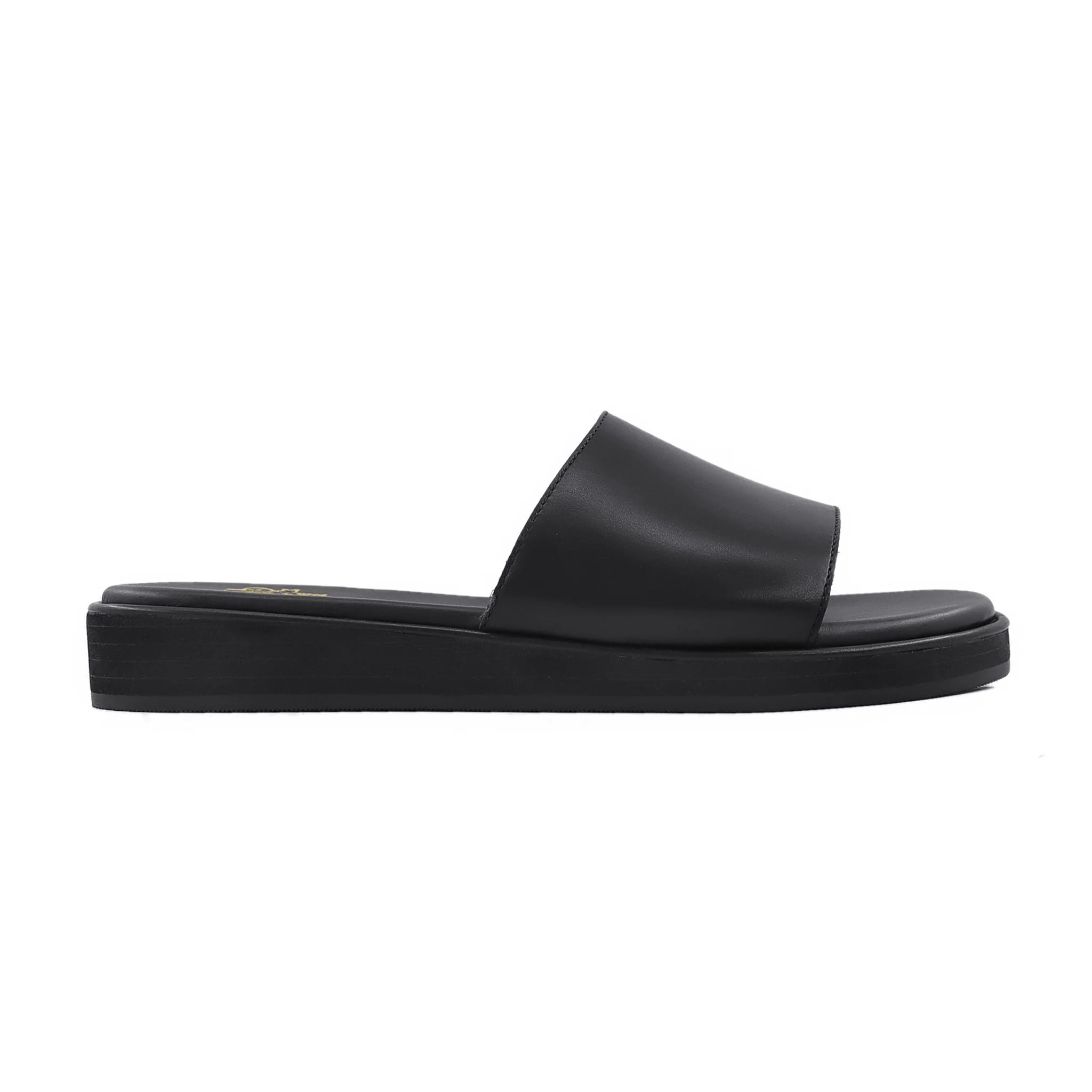 Lesley - Men's Black Calf Leather Slipper - Image 2