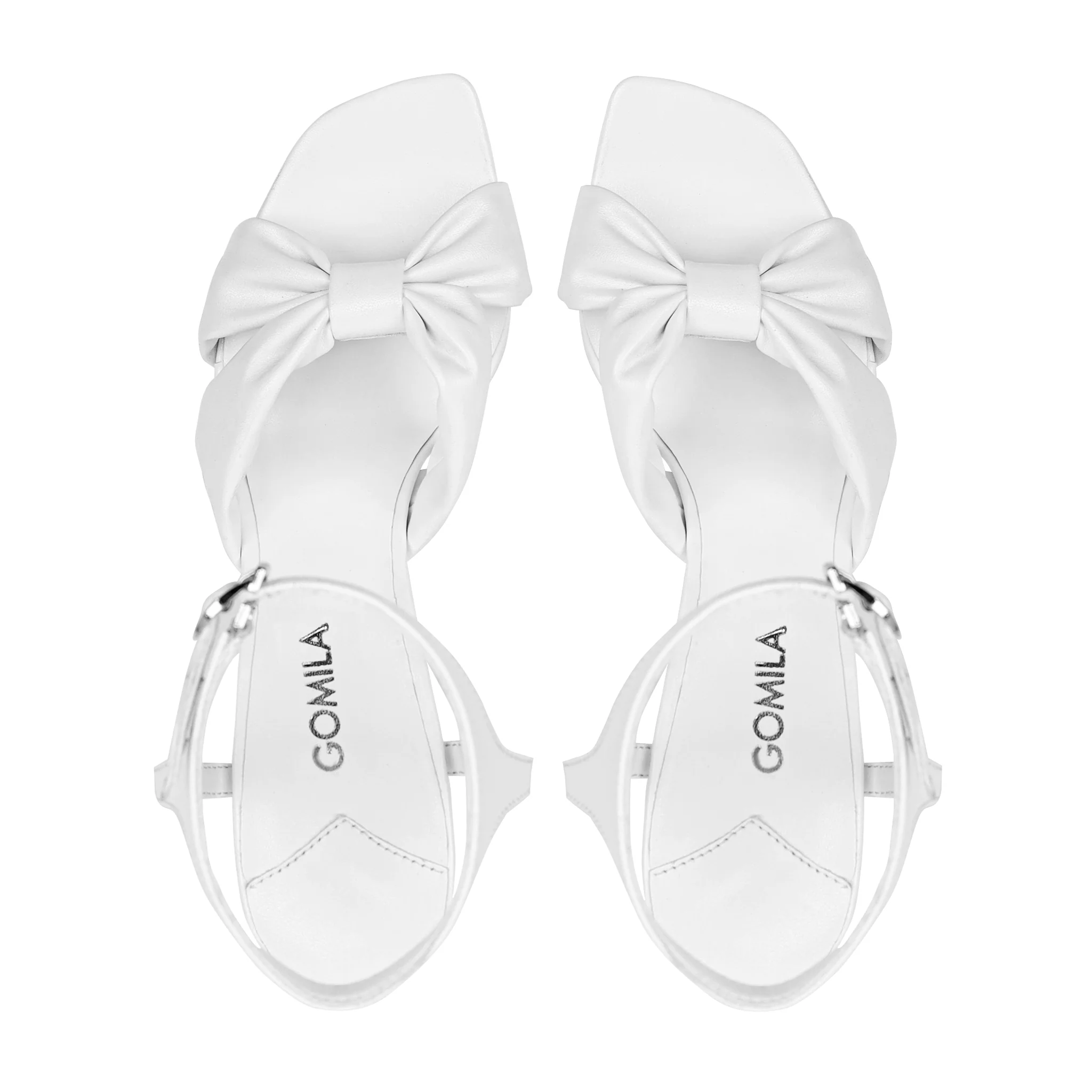 Liva - Women's White Strapped Heel - Image 3