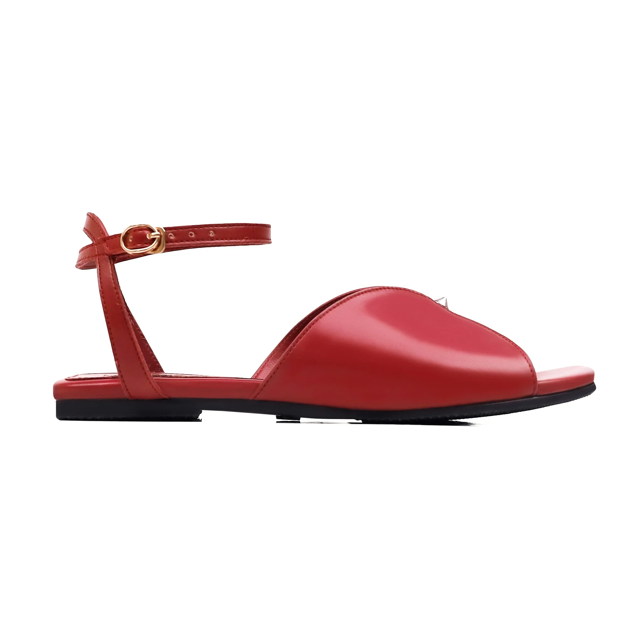 Luno - Women's Oxblood Strapped Sandal - Image 2