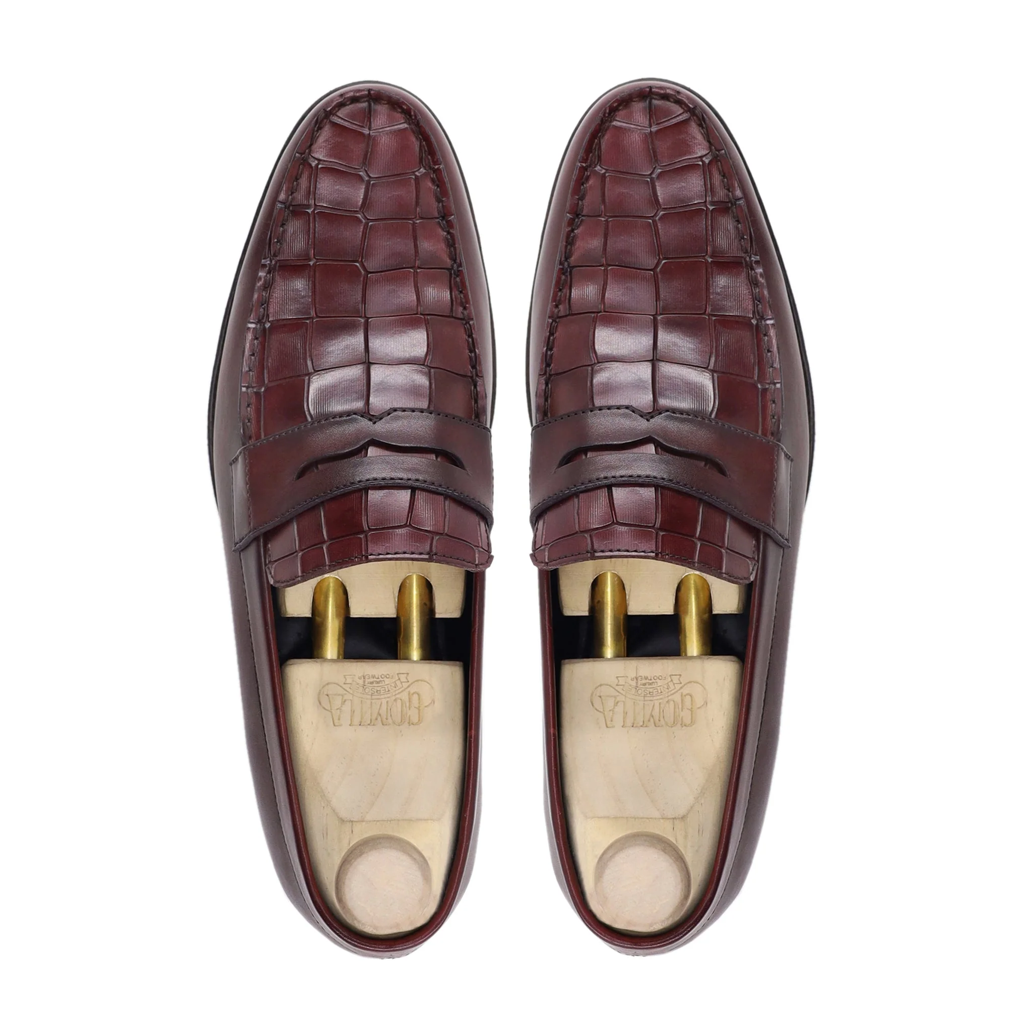 Lyman - Men's Oxblood Calf Leather Loafer - Image 3