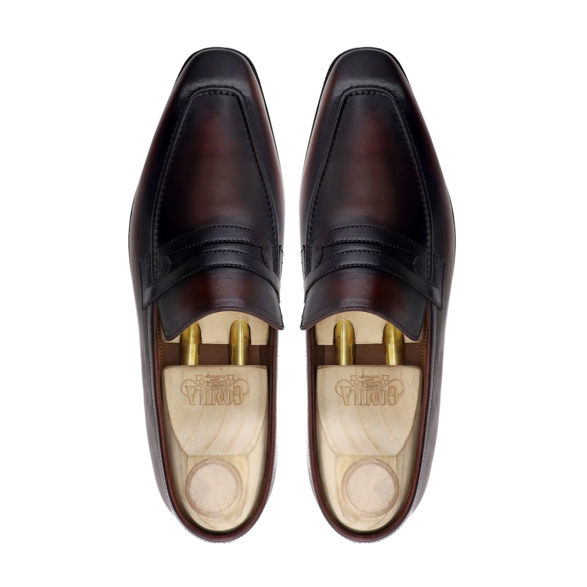 Marston - Men's Burnished Brown Calf Leather Loafer - Image 3
