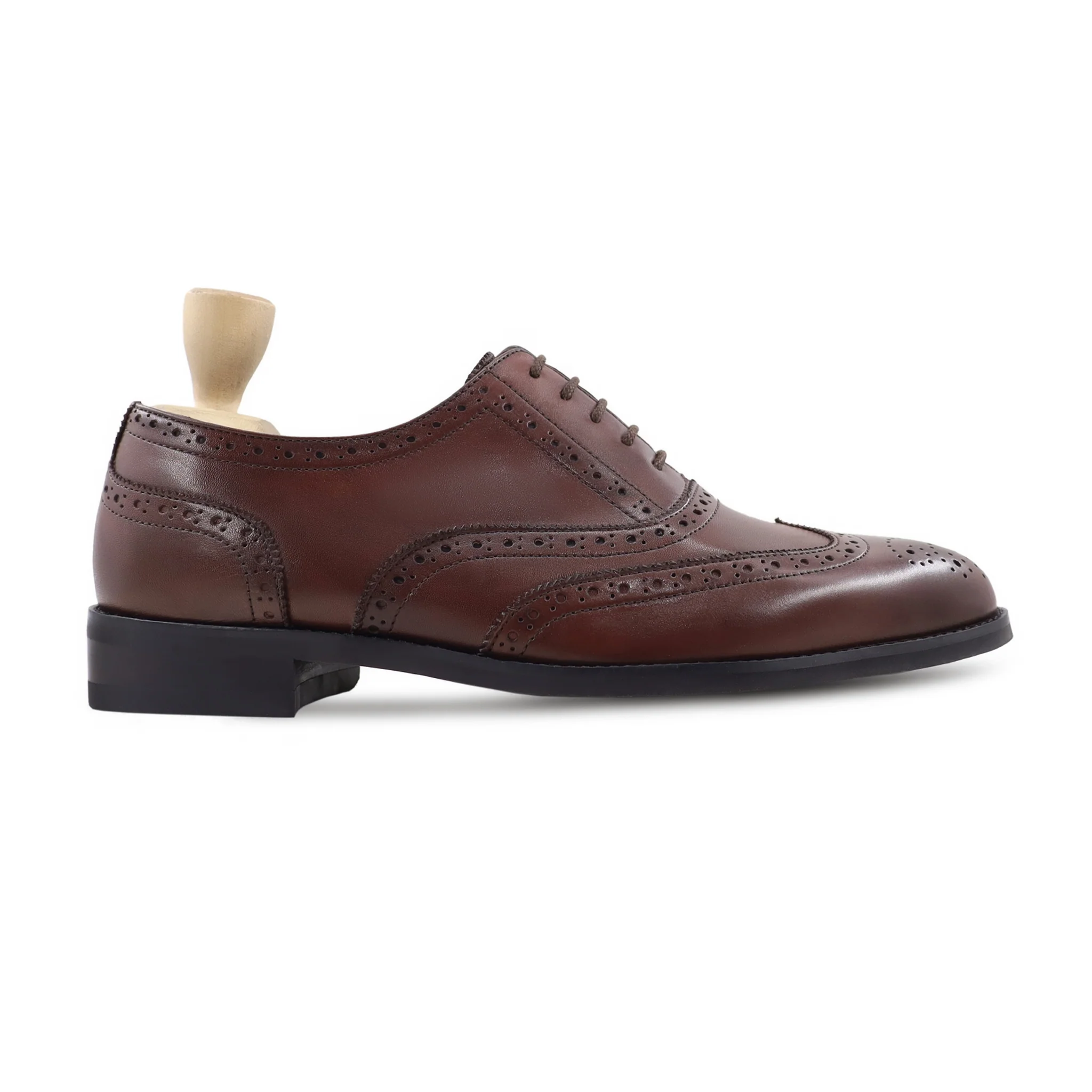 Marvel - Men's Brown Calf Leather Oxford Shoe - Image 2