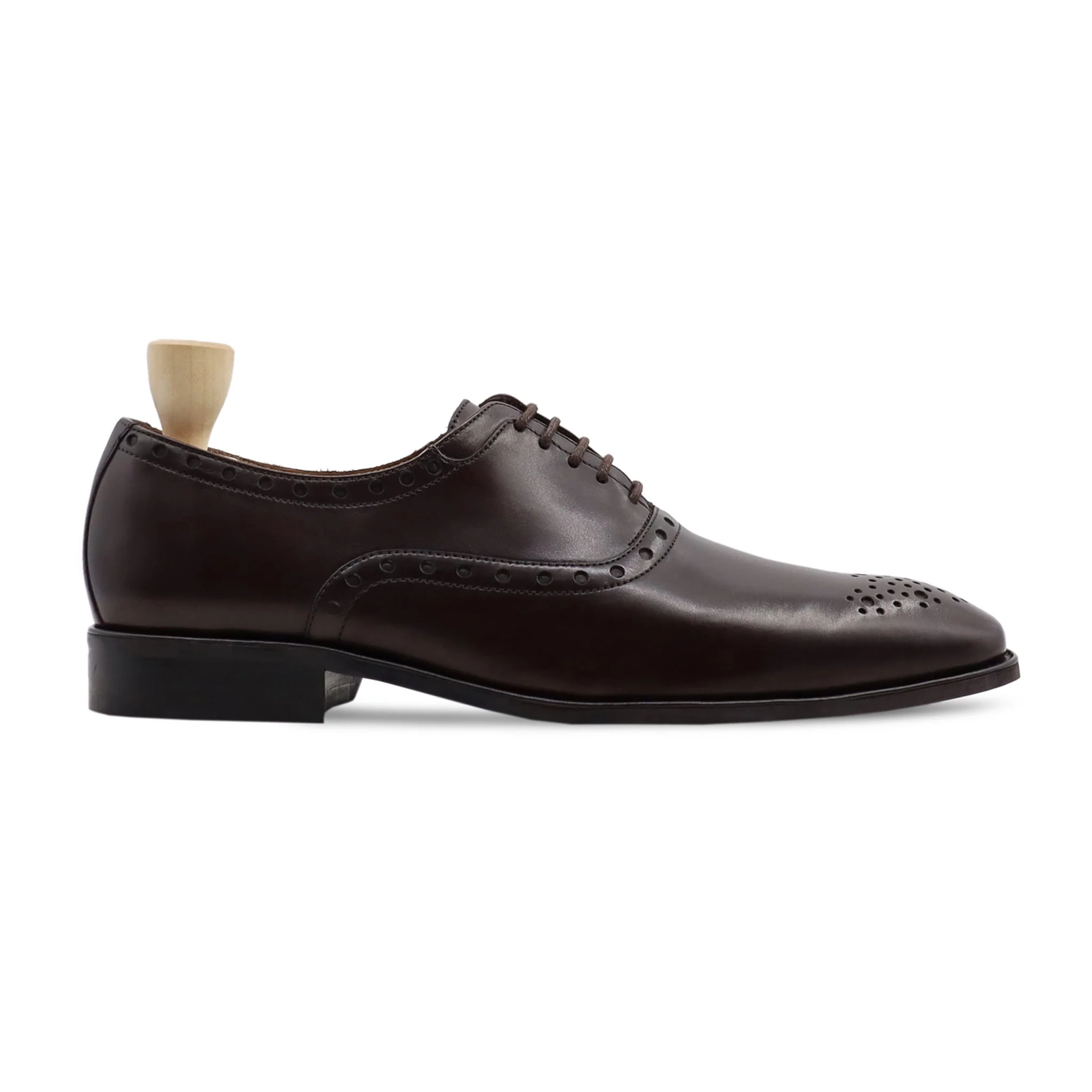 Mili - Men's Dark Brown Calf Leather Oxford Shoe - Image 2