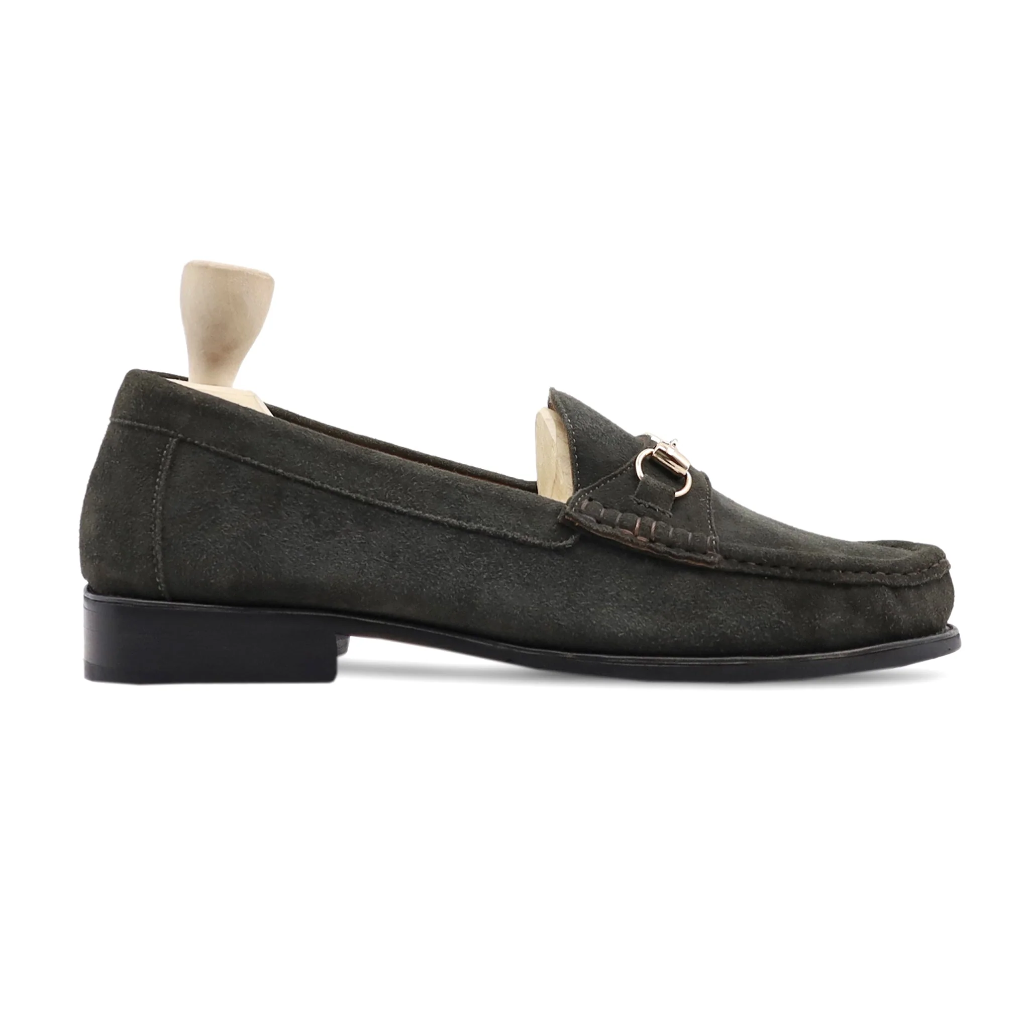 Milmilo - Men's Davy Grey Kid Suede Loafer - Image 2