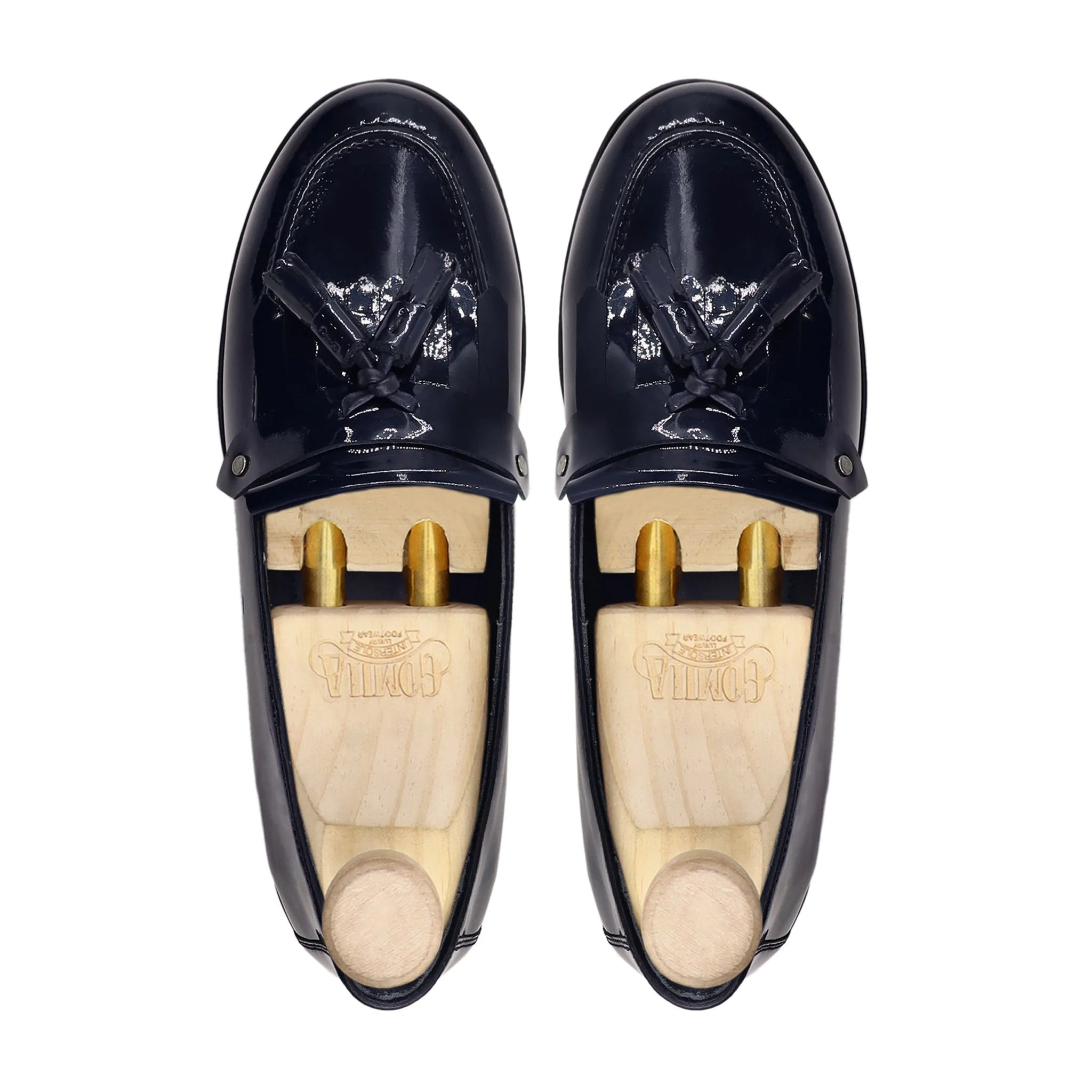 Morgan - Ladies Dark Blue Patent Leather Loafer - Image 3