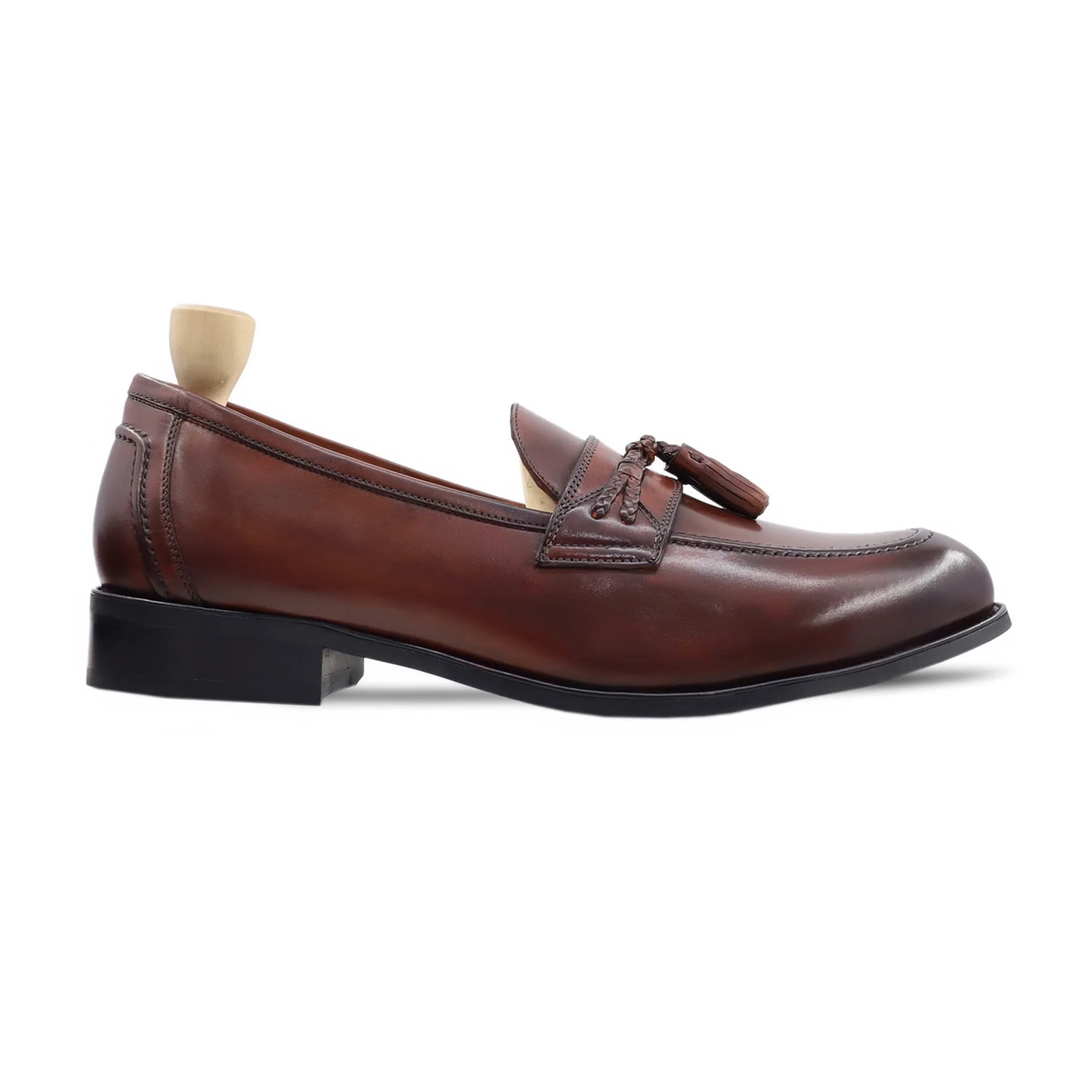 Mytilene - Men's Reddish Brown Calf Leather Loafer - Image 2