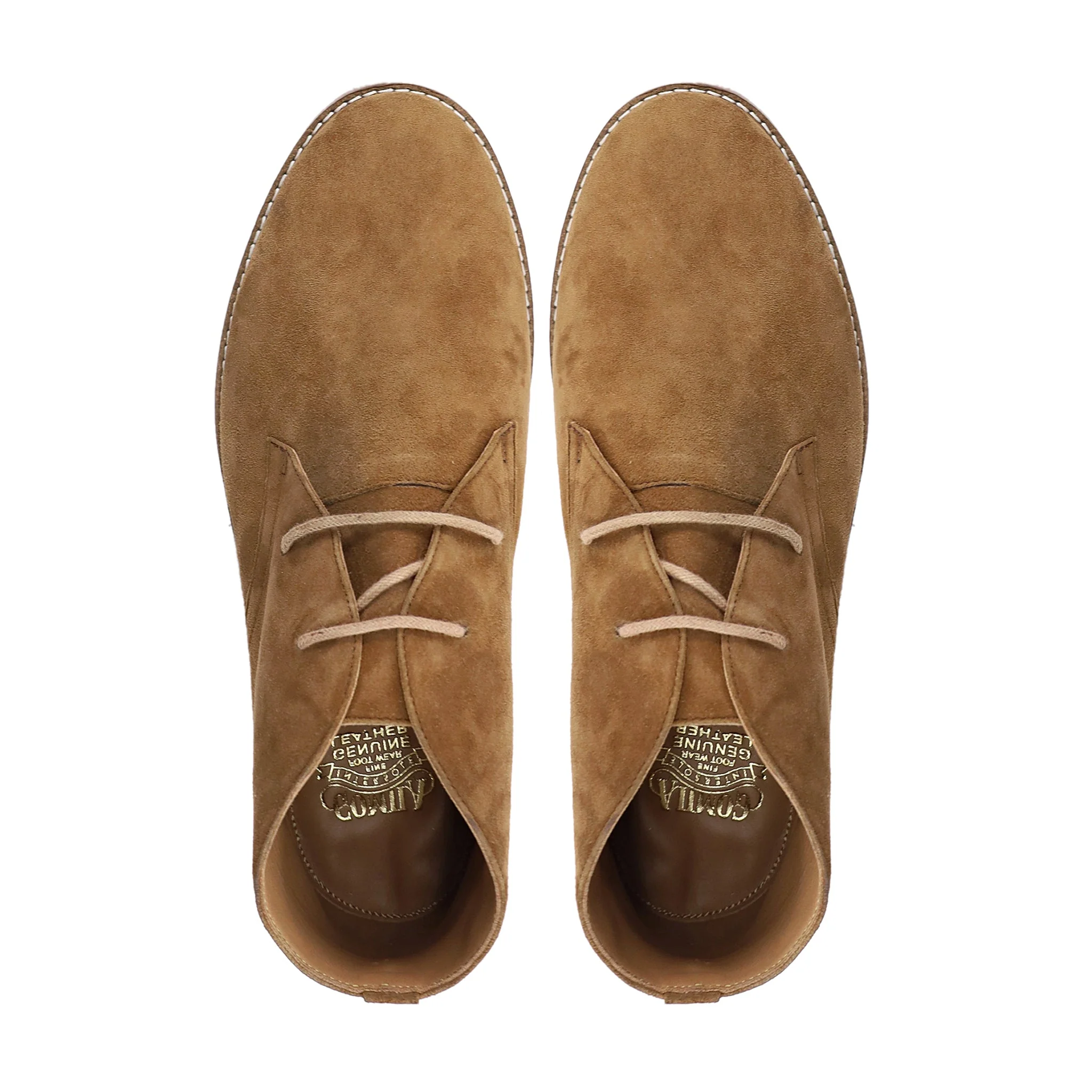 Naoya - Men's Camel Kid Suede Chukka Boot - Image 3