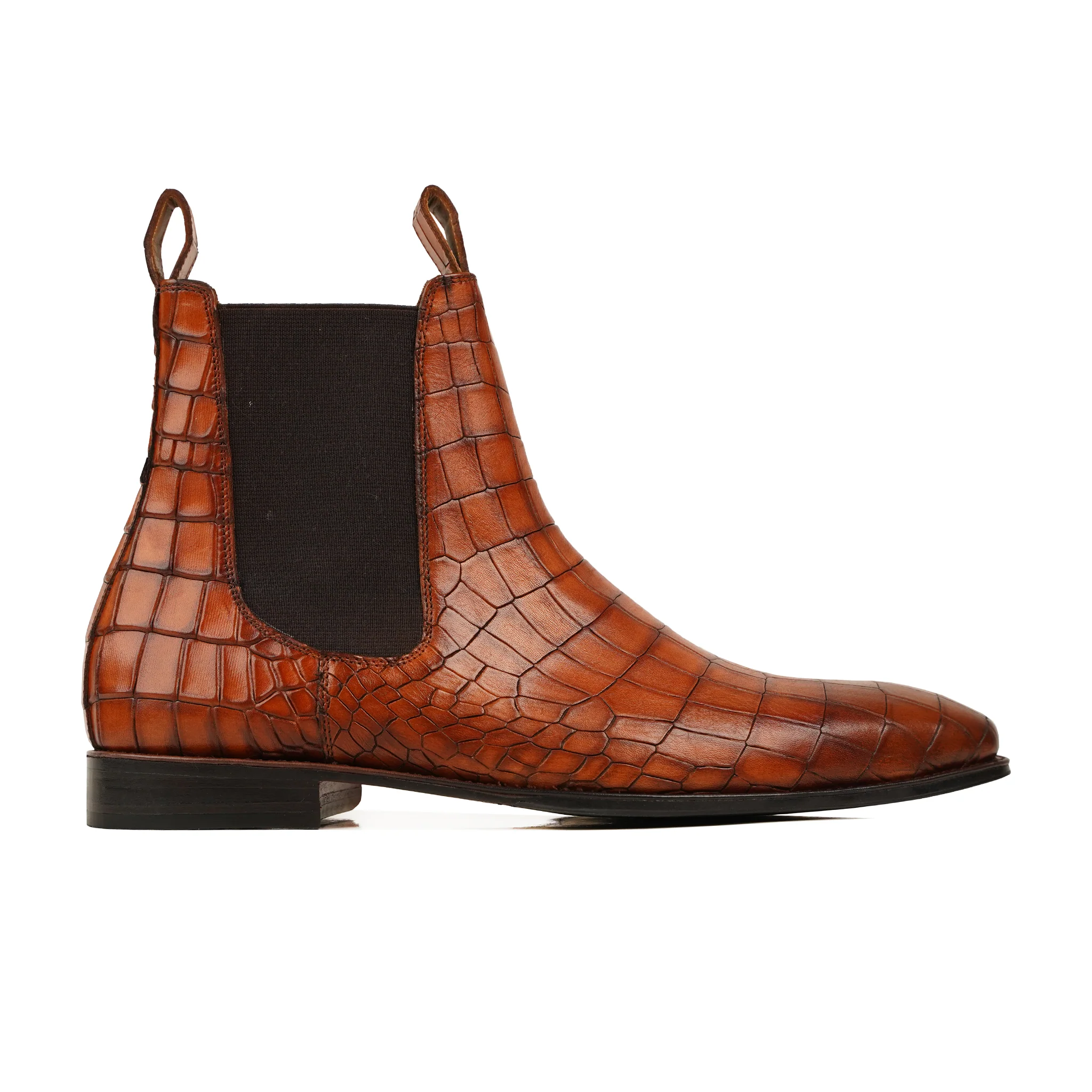 Niya - Men's Burnished Tan Calf Leather Chelsea Boot - Image 2