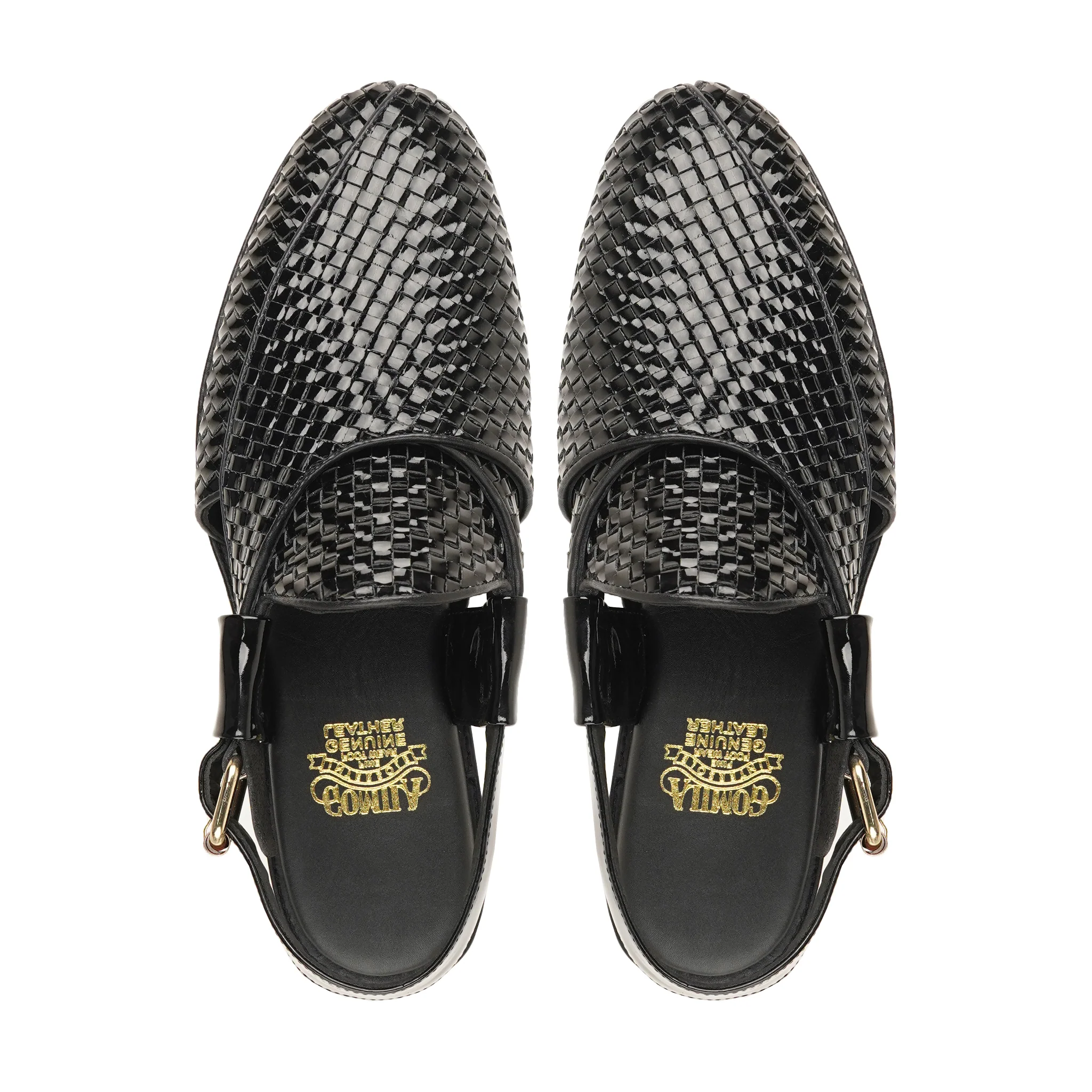 Paarl - Men's Black Patent Leather Sandal - Image 3