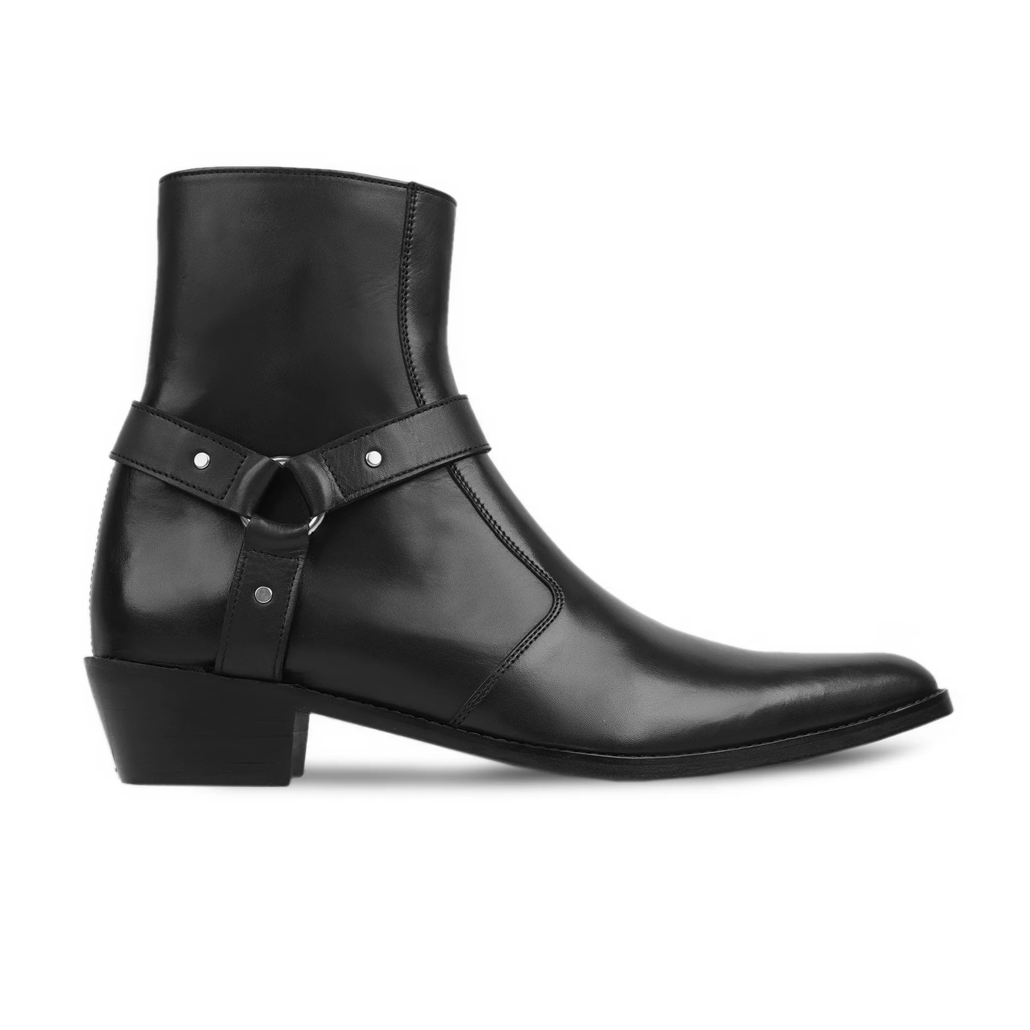 Podle - Men's Black Calf Leather Jodhpur Boot - Image 2