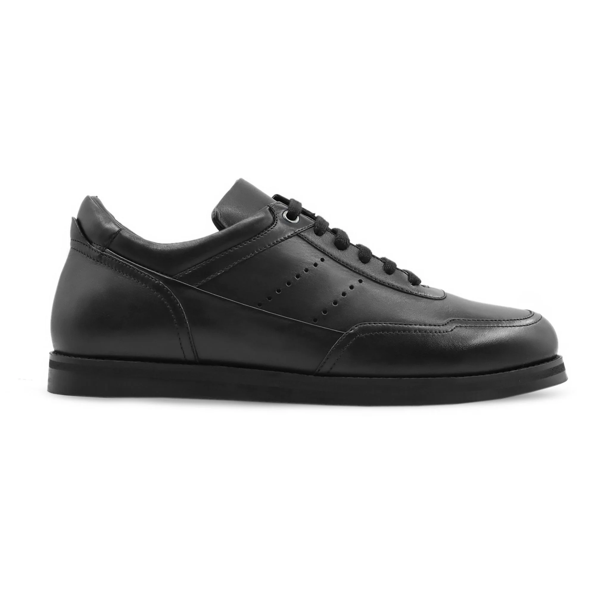 Prome - Men's Black Calf Leather Jogger - Image 2