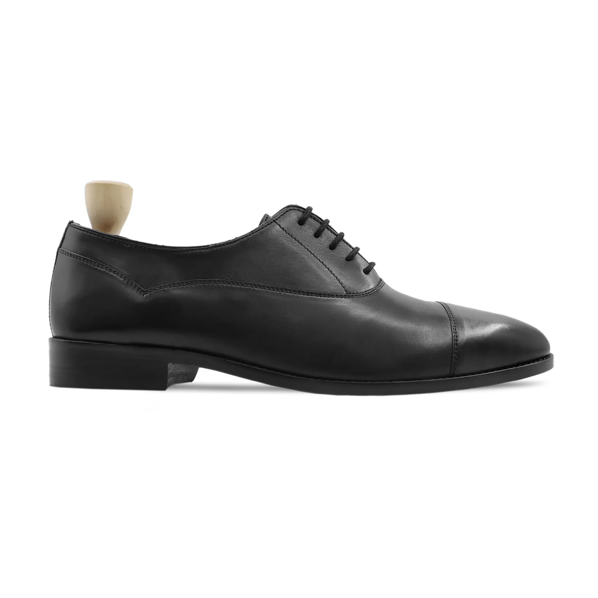 Reser - Men's Black Calf Leather Oxford Shoe - Image 2