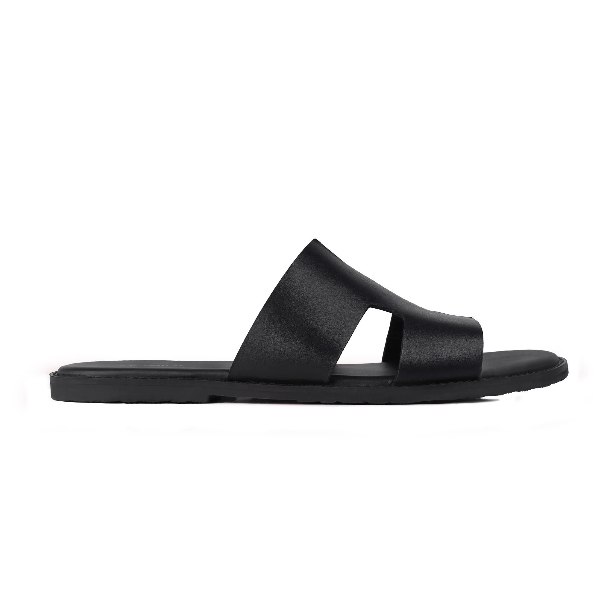 Riko - Men's Black Calf Leather Slipper - Image 2