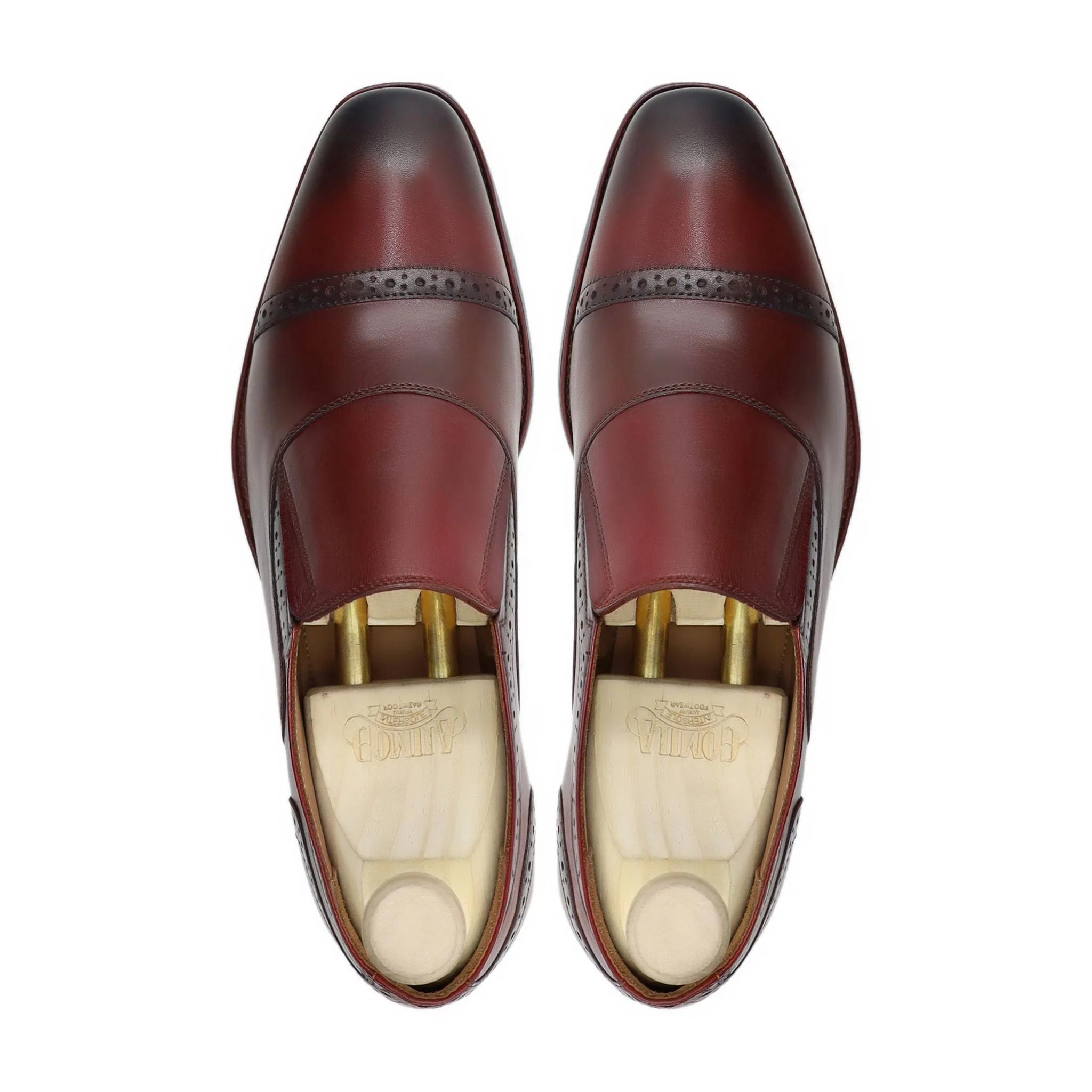 Rubidion - Men's Oxblood Calf Leather Loafer - Image 3