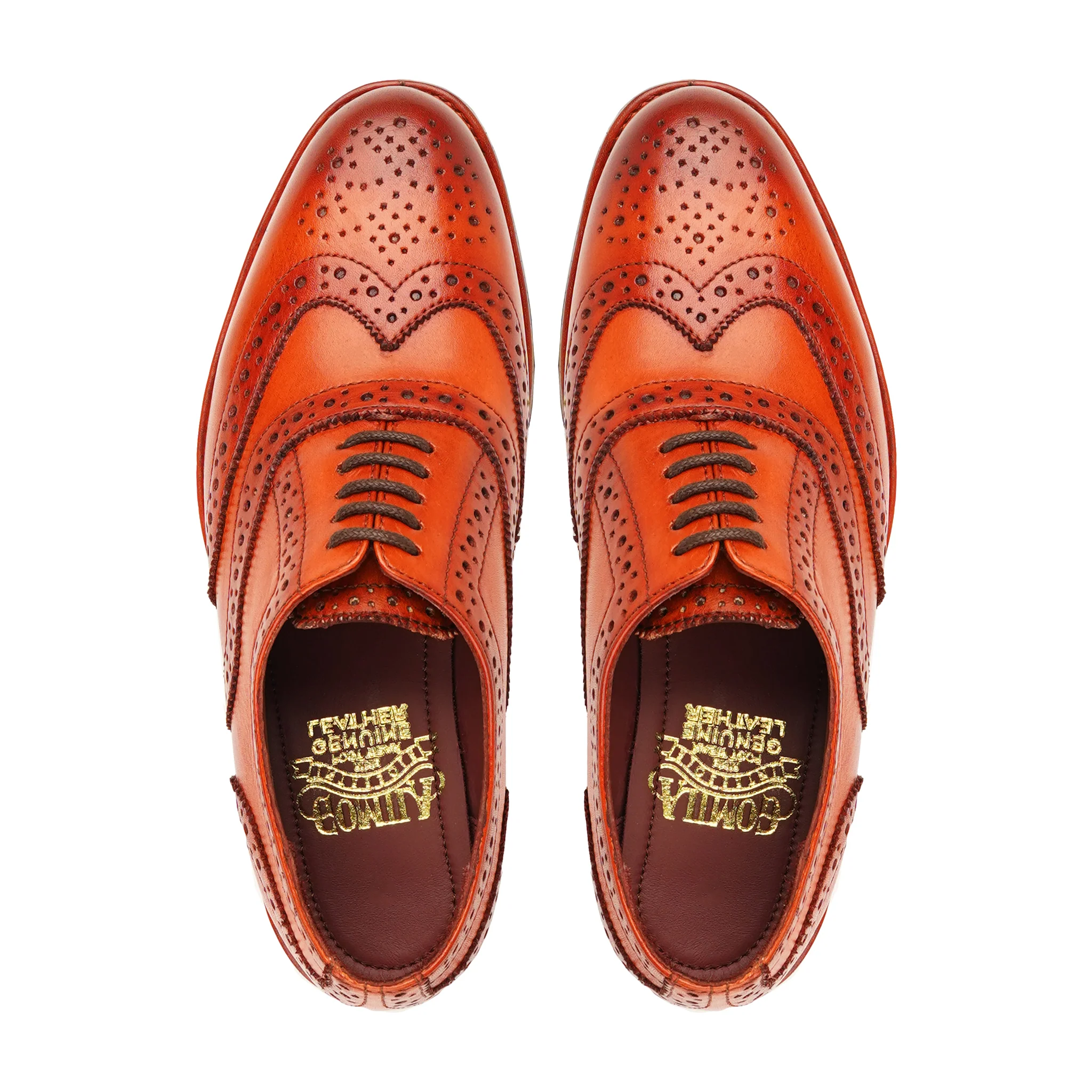 Samoa - Men's Tan Calf Leather Oxford Shoe - Image 3