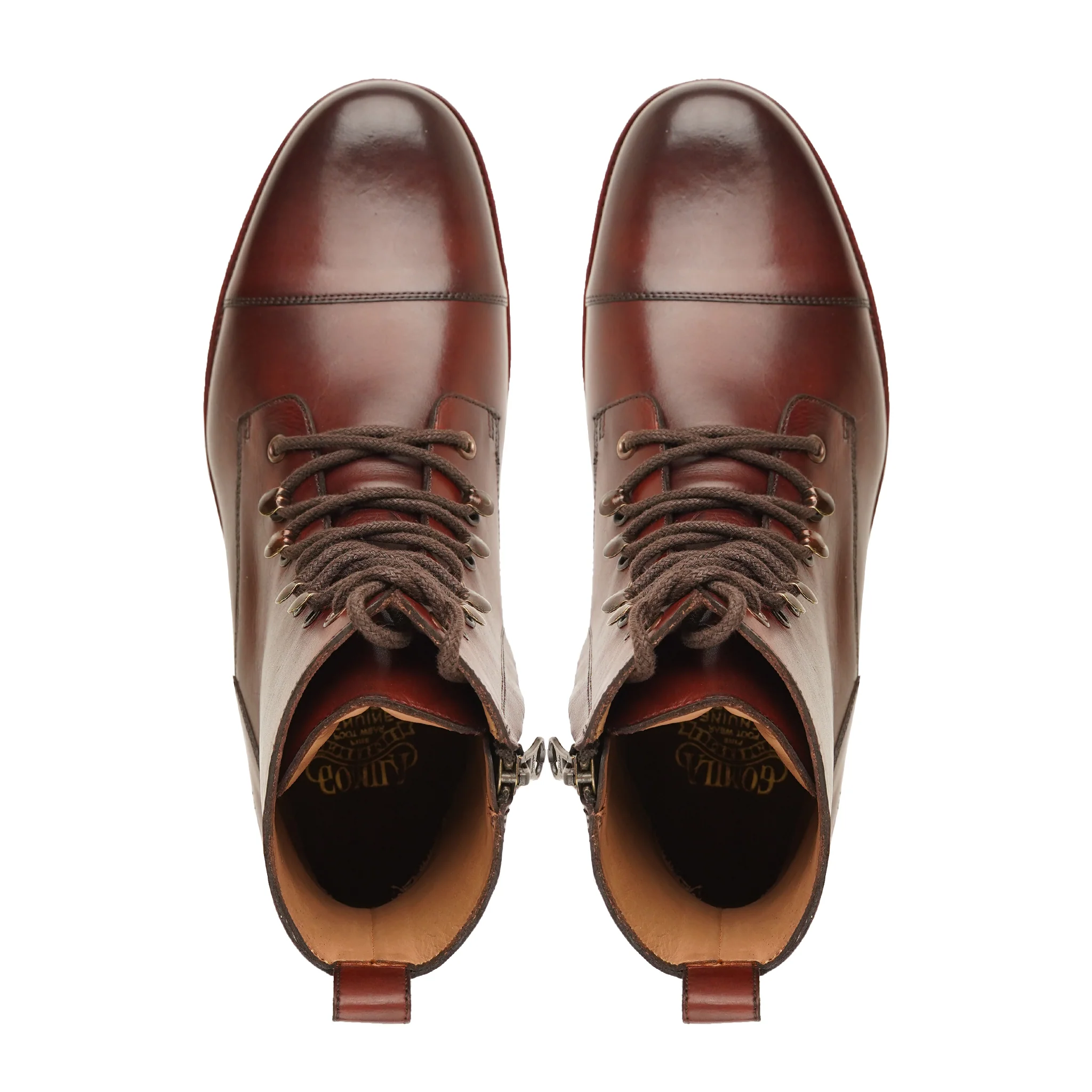 Tuocs - Men's Burnished Brown Calf Leather Boot - Image 3