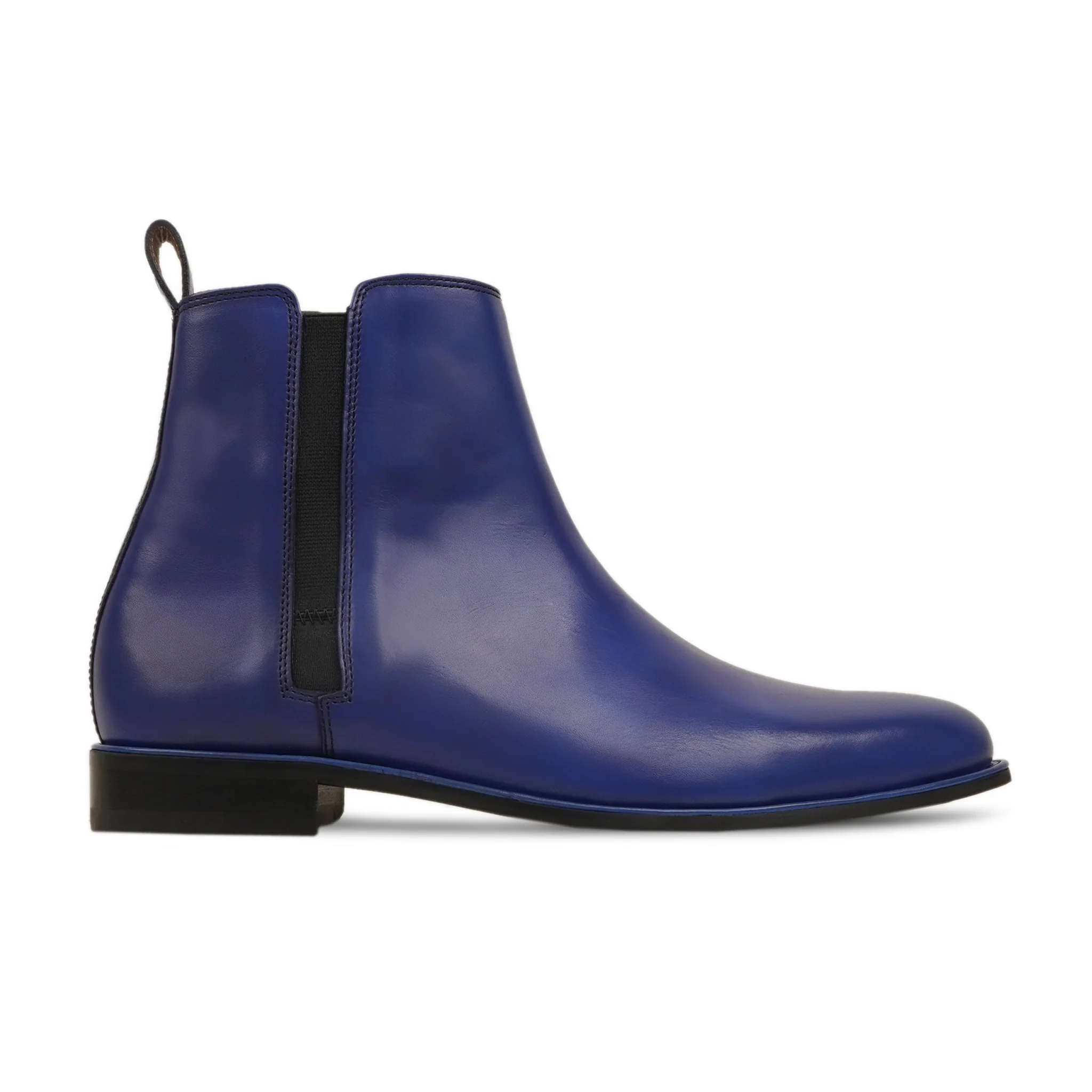 Sentil - Men's Blue Calf Leather Chelsea Boot - Image 2