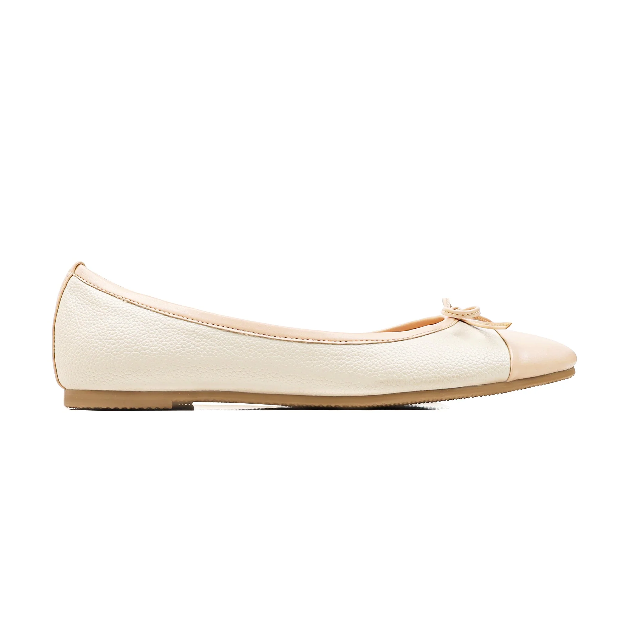 Serelina - Ladies White And Beige Loafer - Image 2