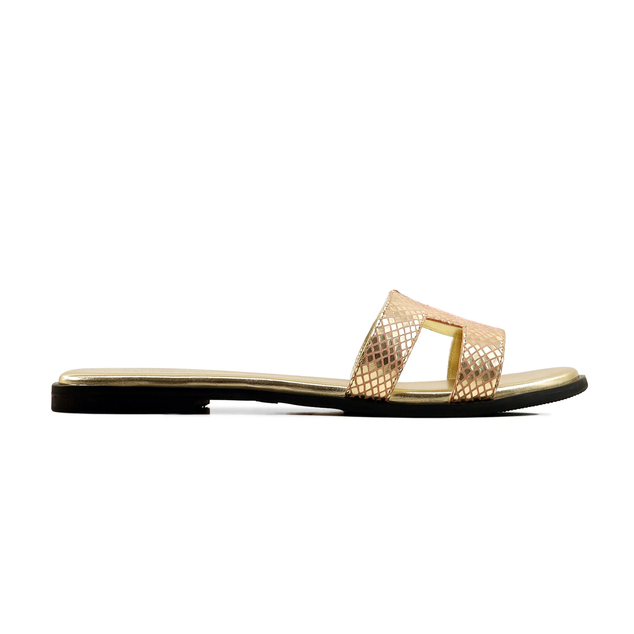 Stephanie - Women's Golden and Baby Pink Slipper - Image 2