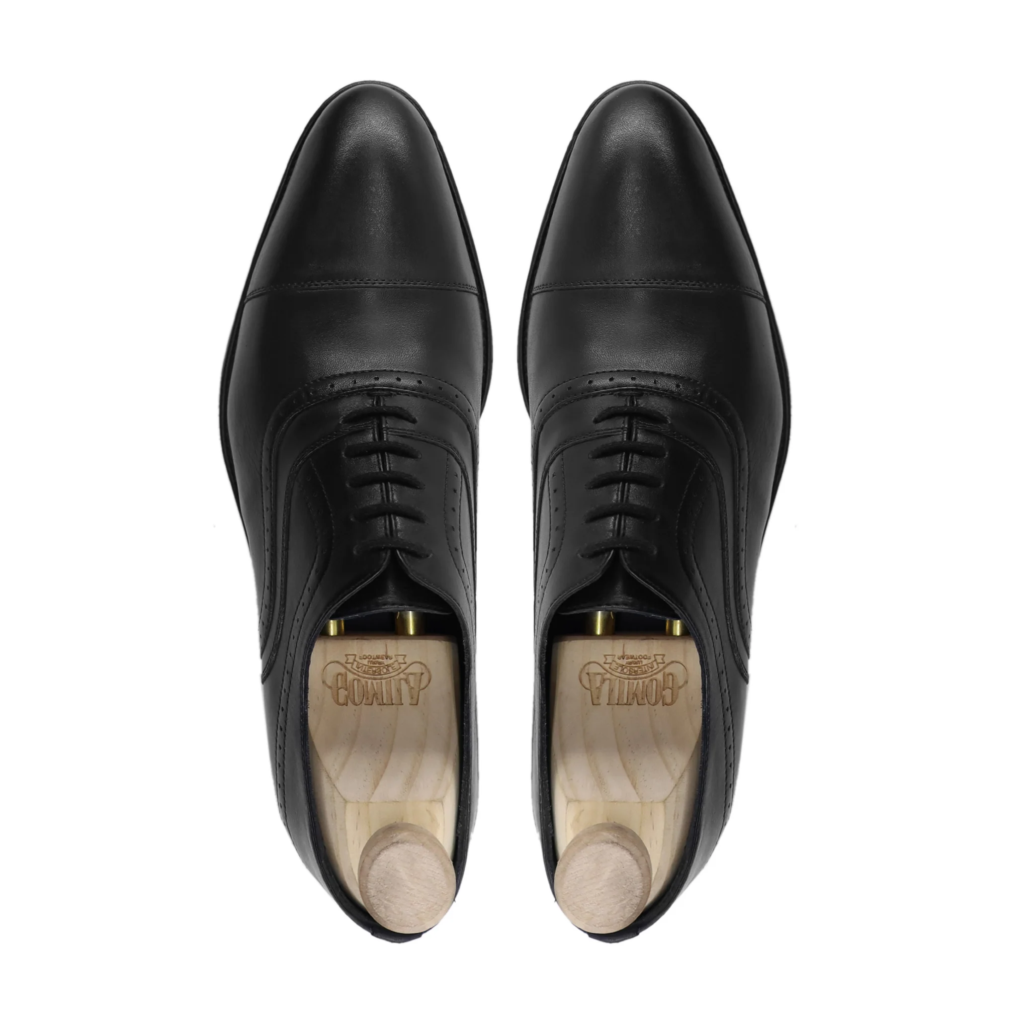 Taro - Men's Black Calf Leather Oxford Shoe - Image 3