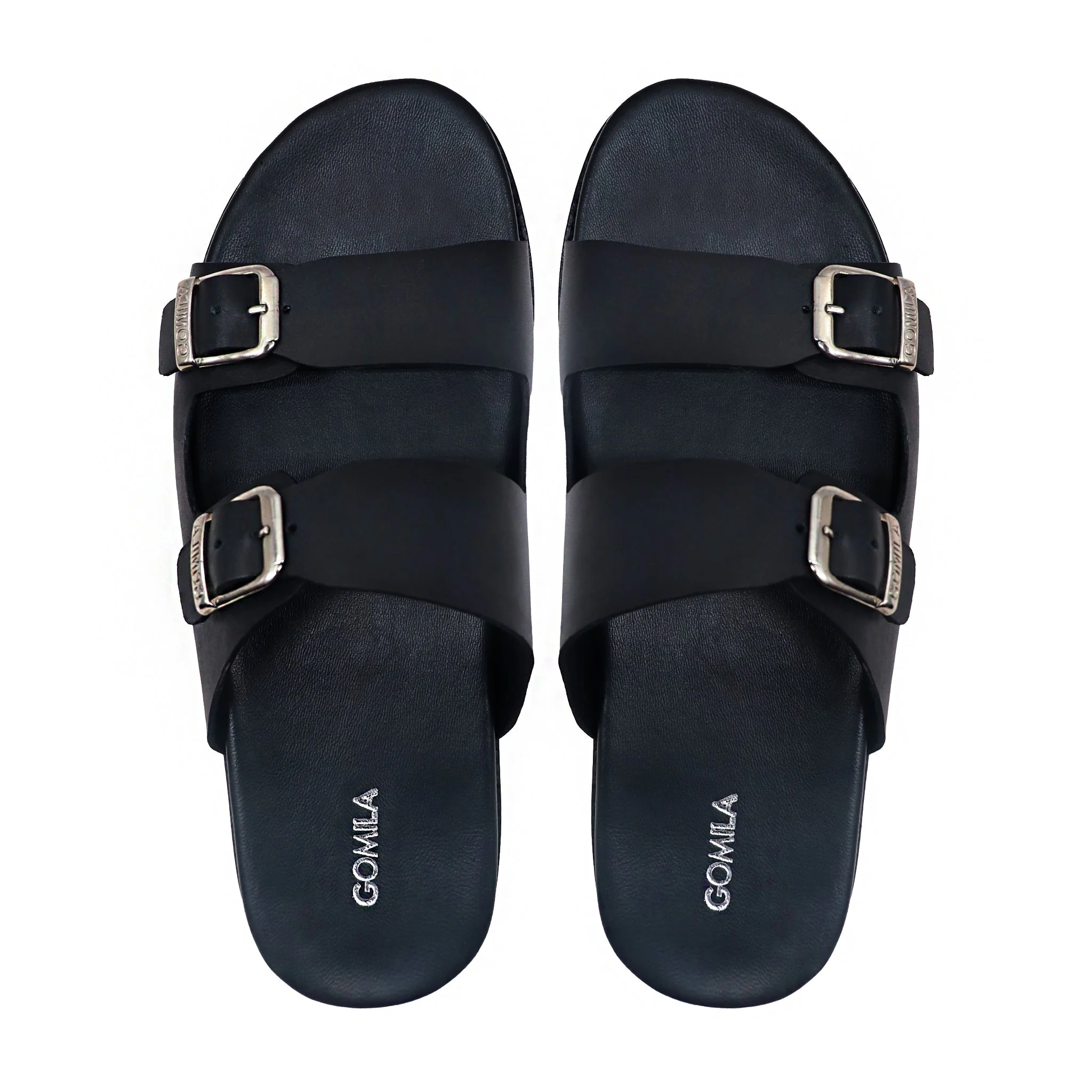 Trams - Men's Black Calf Leather Slipper - Image 3