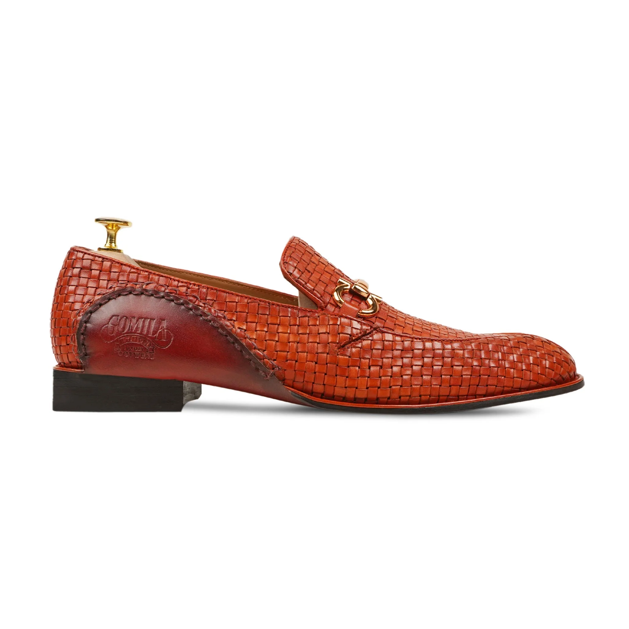 Tuscaloosa - Men's Tan Hand Woven Calf Leather Loafer - Image 2
