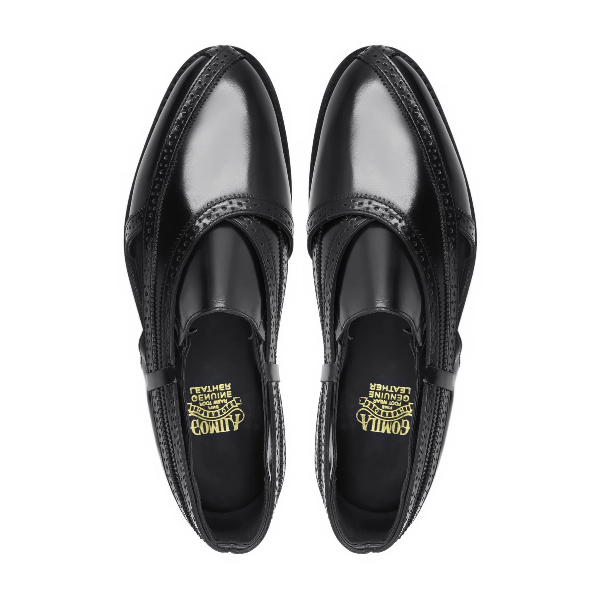 Watel - Men's Black Box Leather High Shine Sandal - Image 3