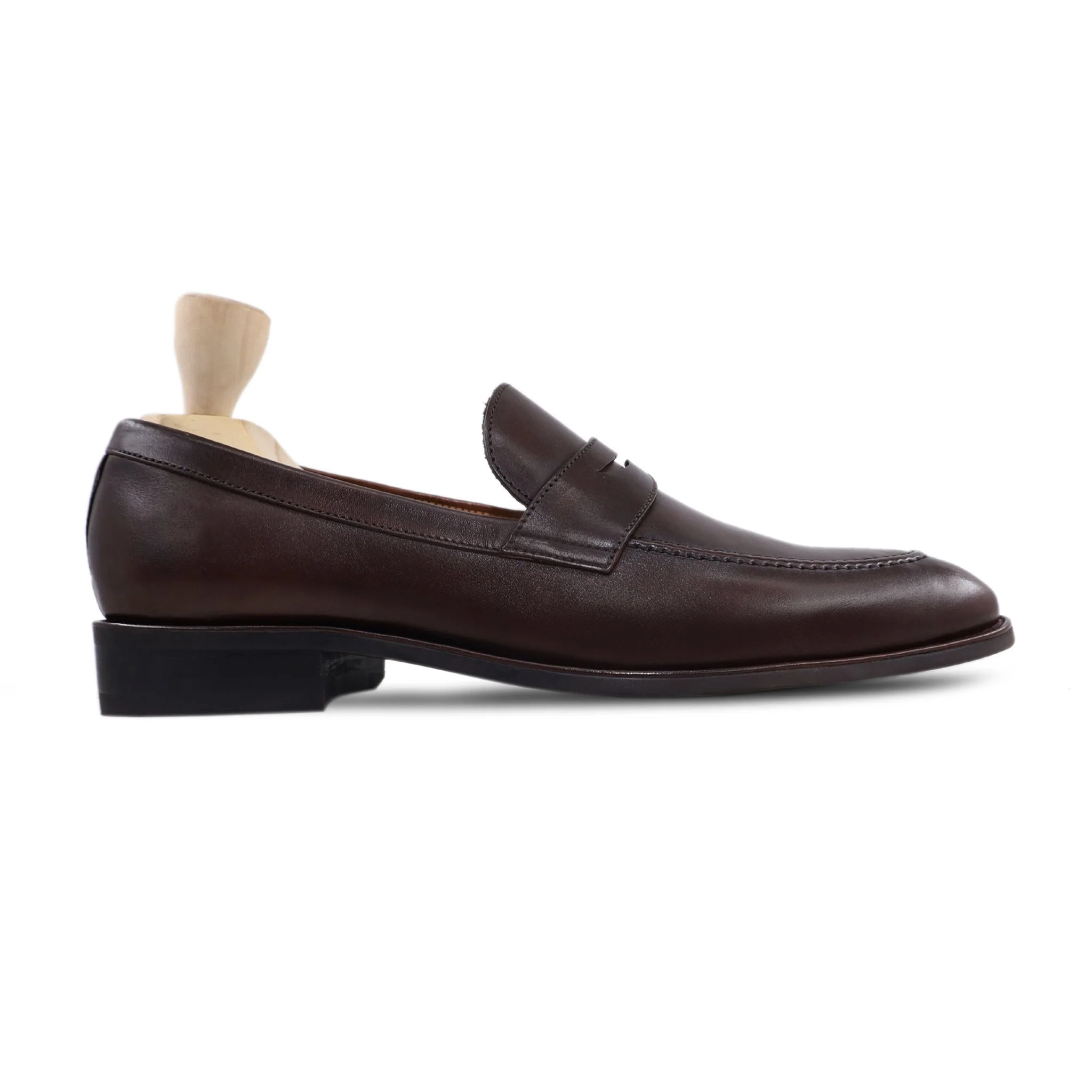 Yudell - Men's Dark Brown Calf Leather Loafer - Image 2