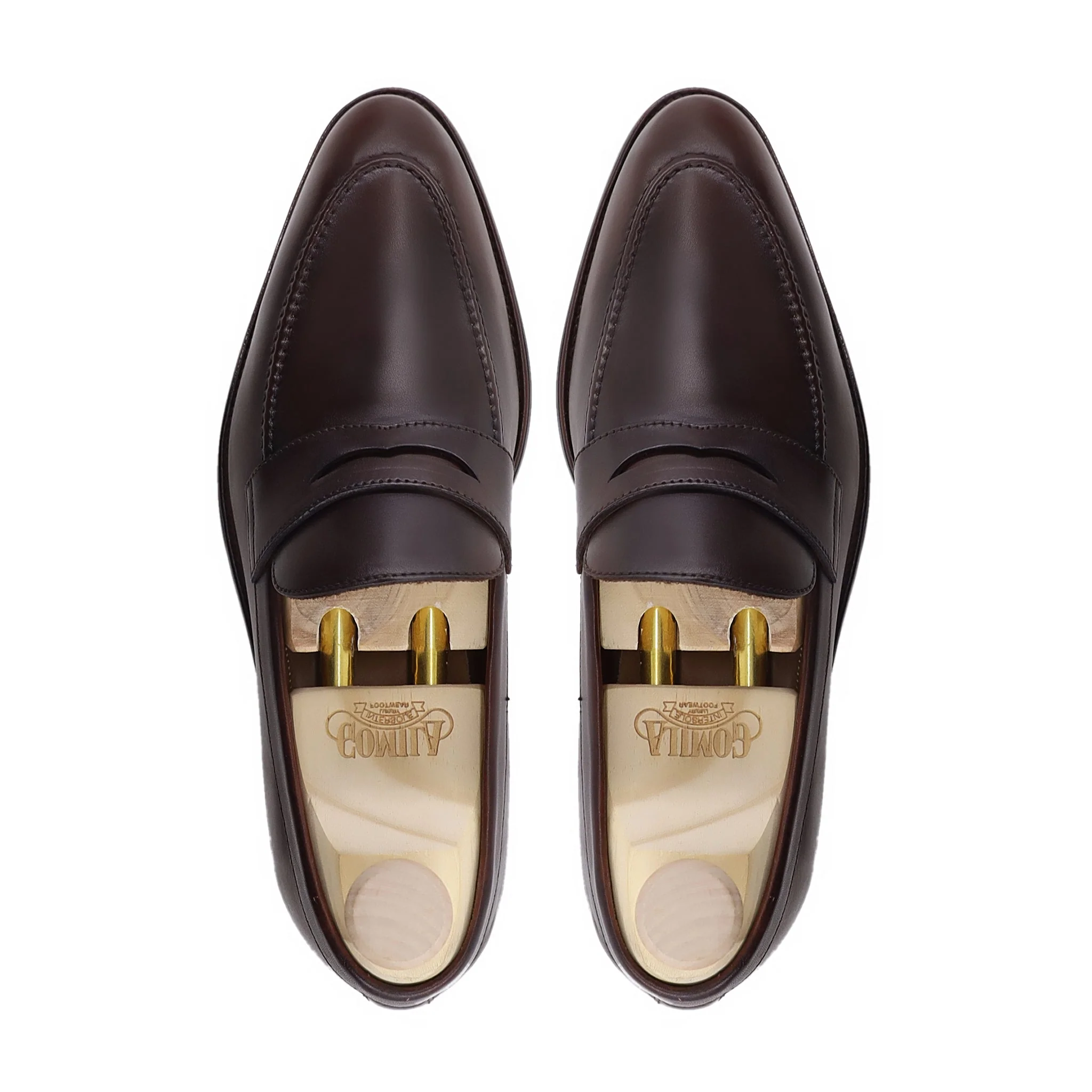 Yudell - Men's Dark Brown Calf Leather Loafer - Image 3
