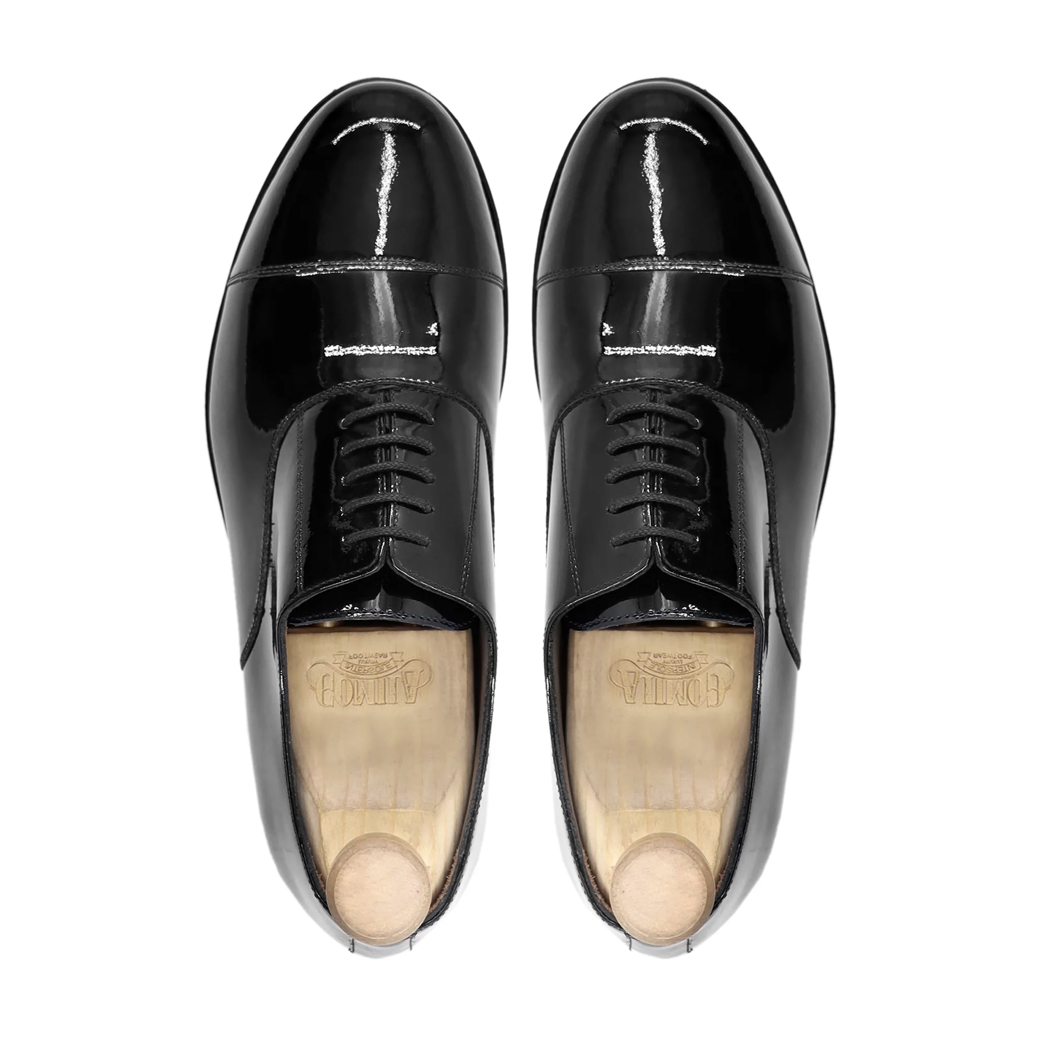 Yutaka - Men's Black patent Leather Oxford Shoe - Image 3