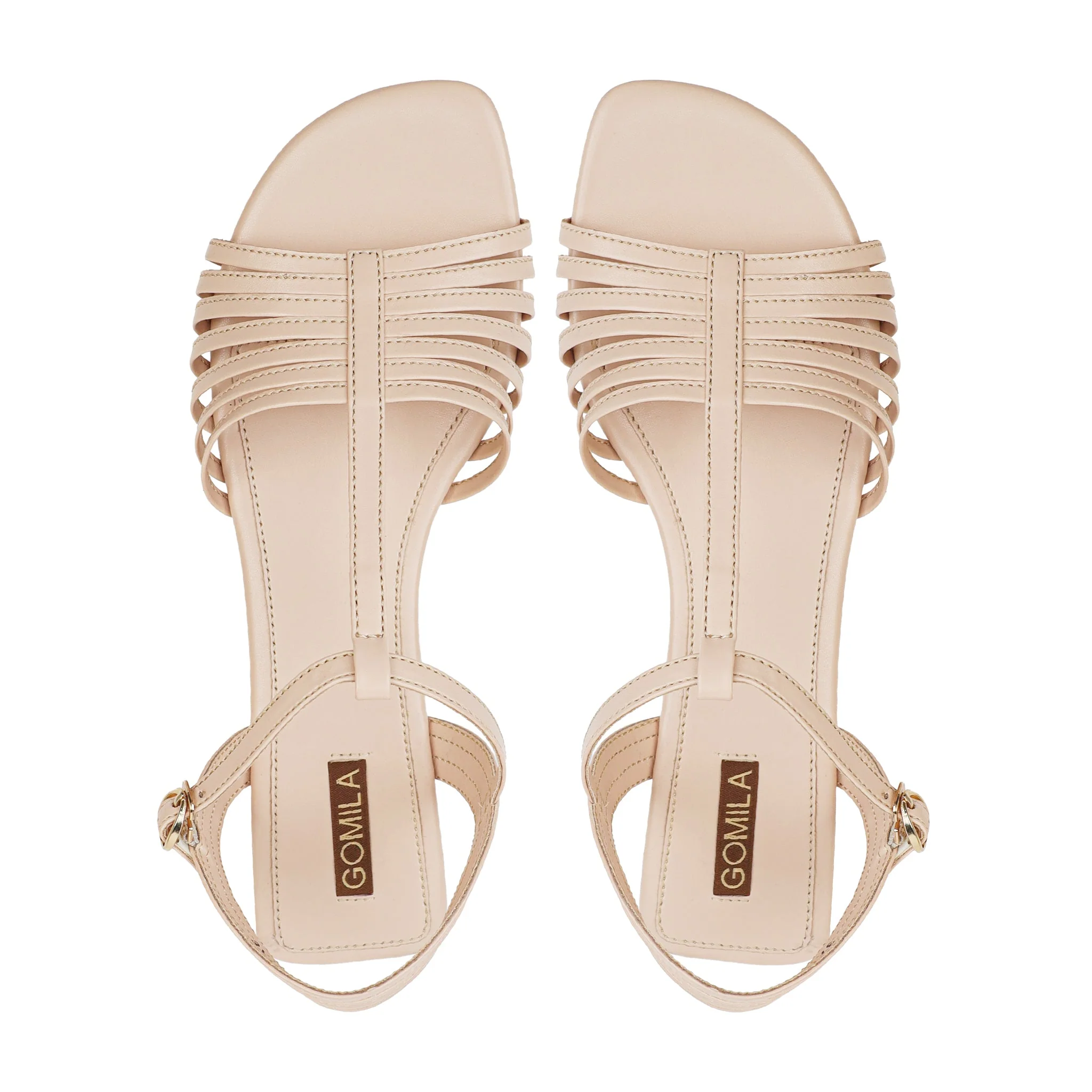 Zenya - Women's Beige Strapped Sandal - Image 3