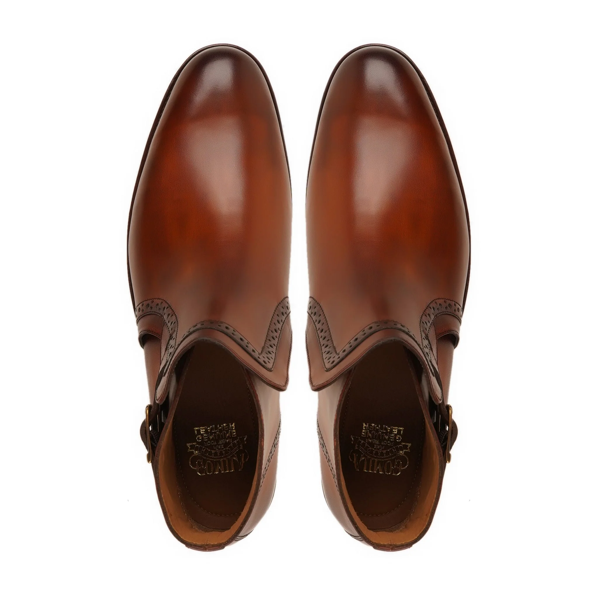 Zotte - Men's Brown Patina Calf Leather Jodhpur - Image 3
