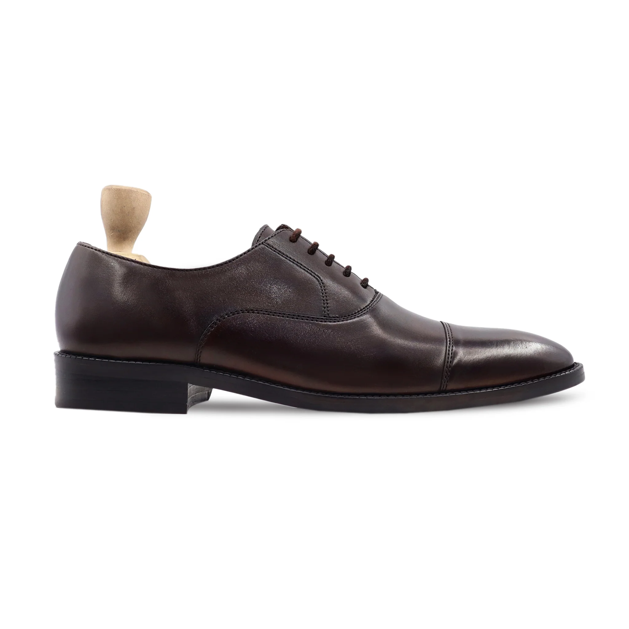Zred - Men's Dark Brown Calf Leather Oxford Shoe - Image 2